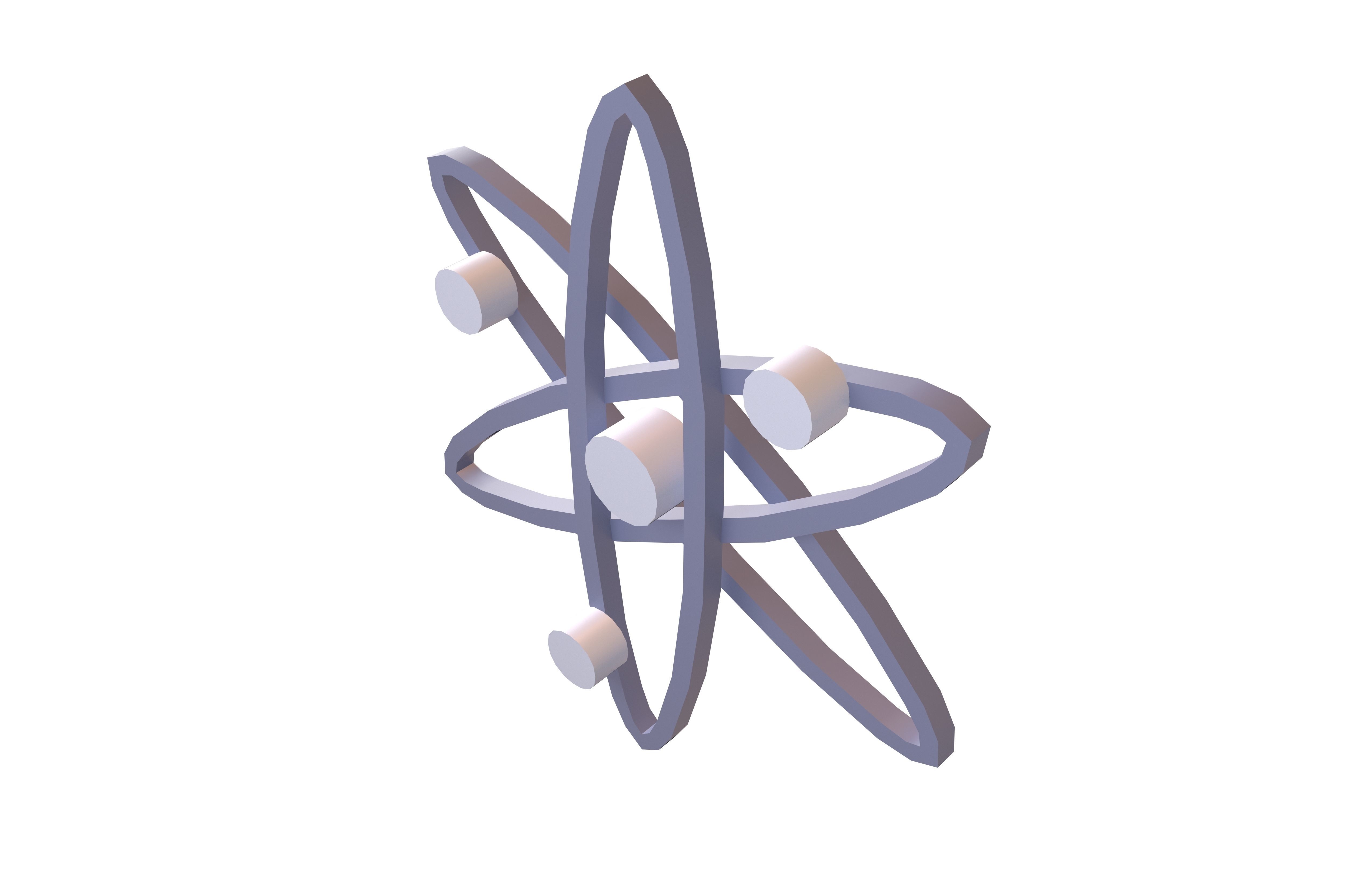 Cosmos Coin v1 001 Low-poly 3D model_2