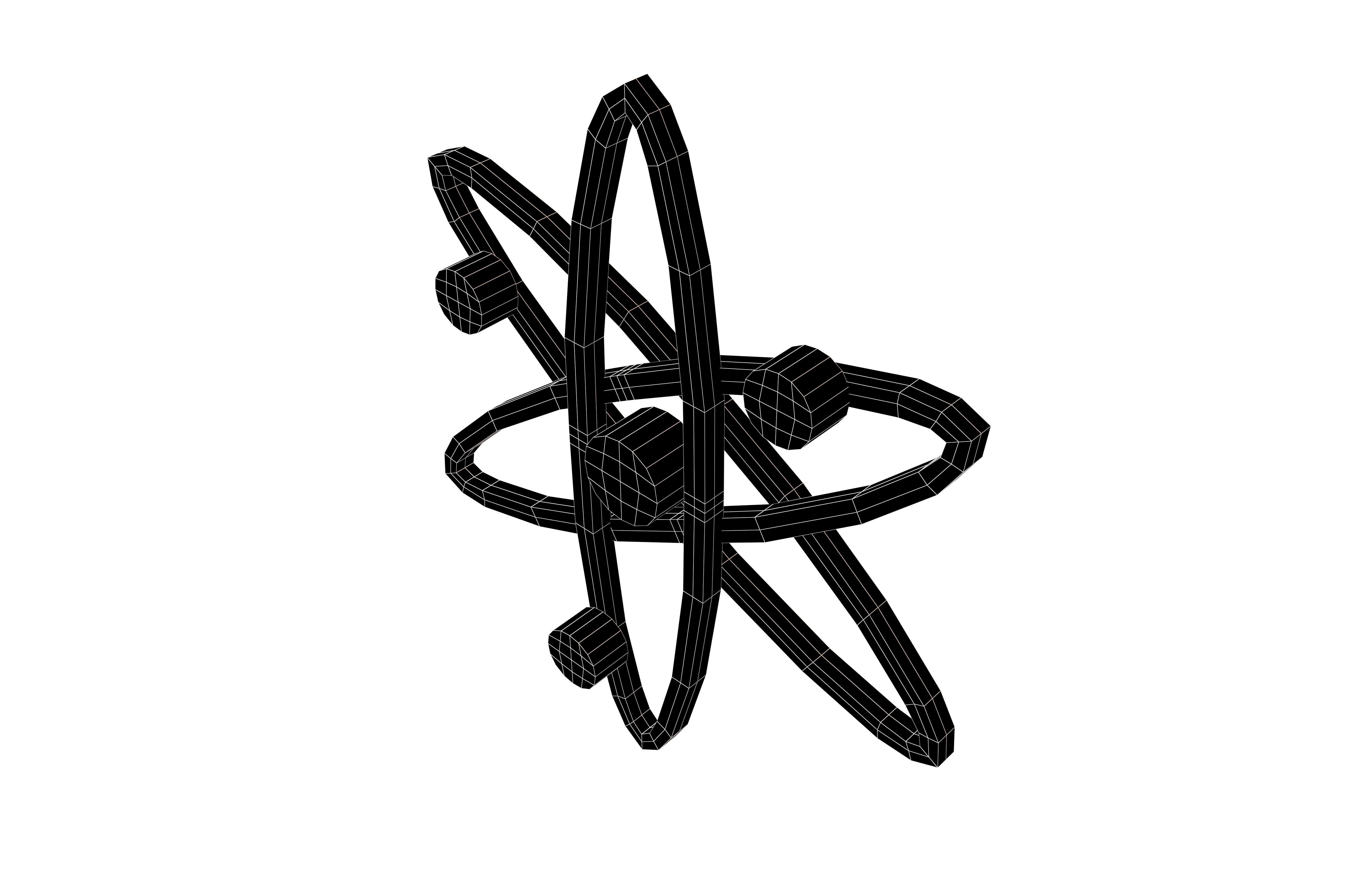 Cosmos Coin v1 002 Low-poly 3D model_7