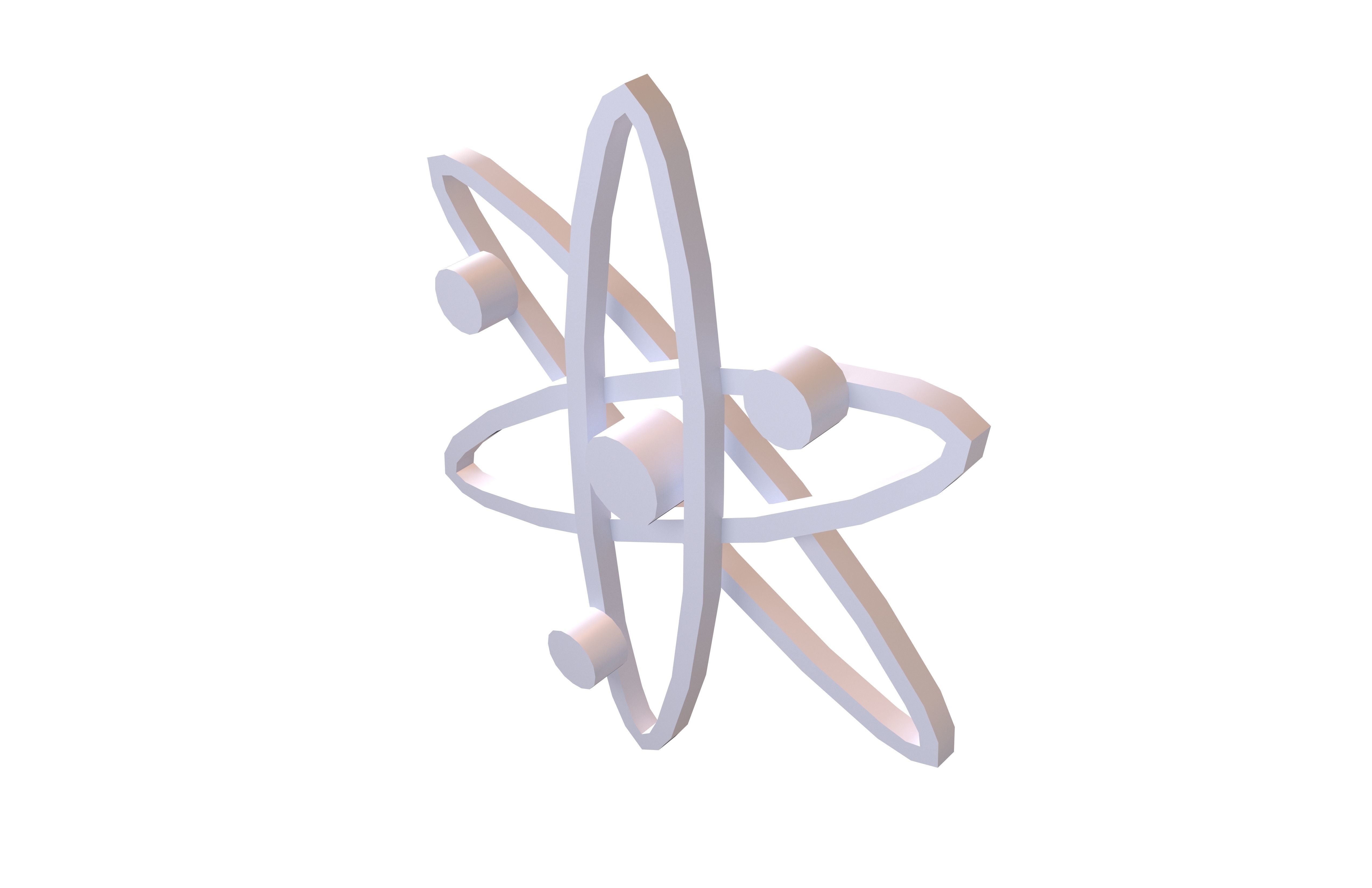 Cosmos Coin v1 002 Low-poly 3D model_2