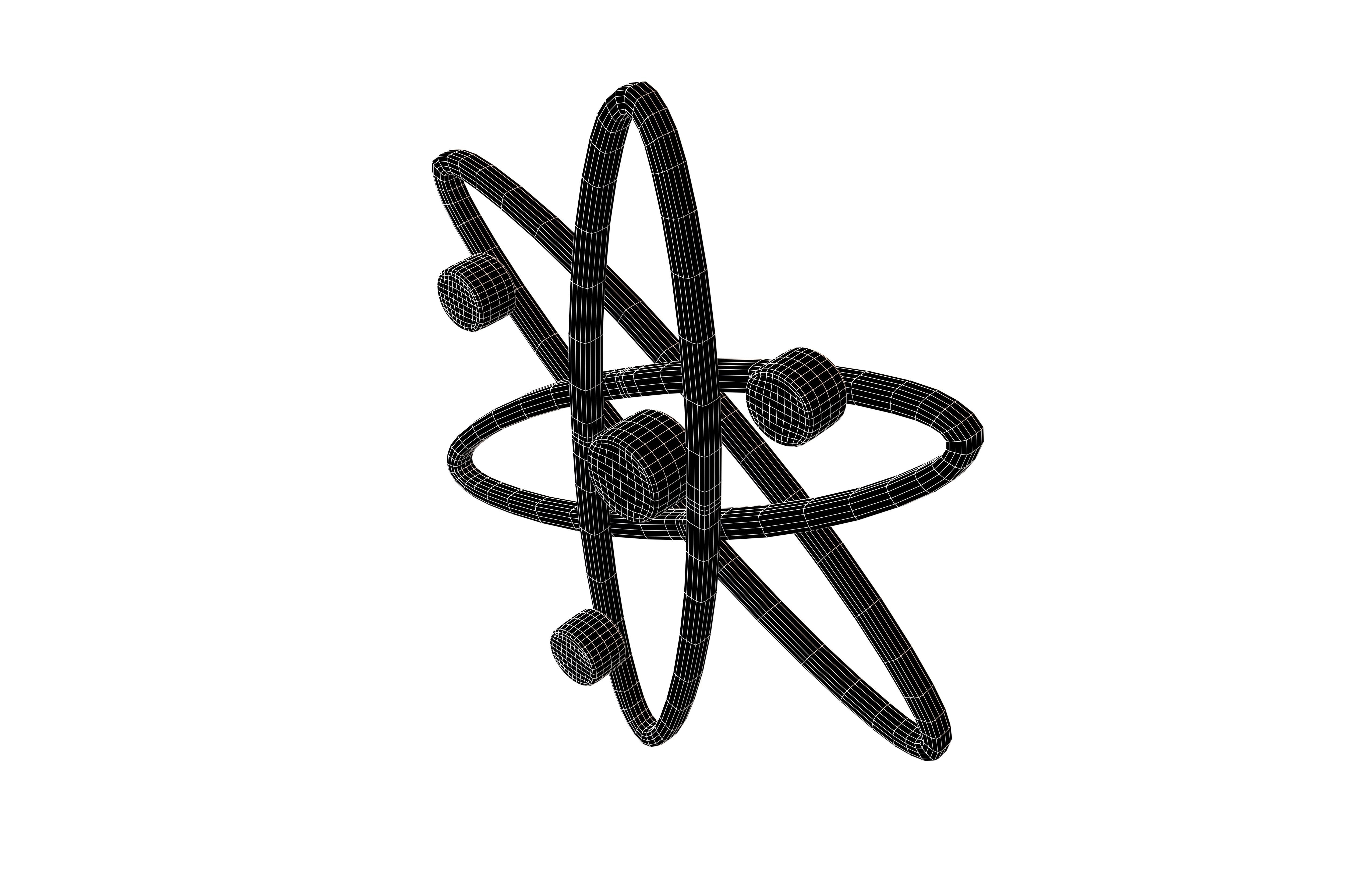 Cosmos Coin v2 006 Low-poly 3D model_7