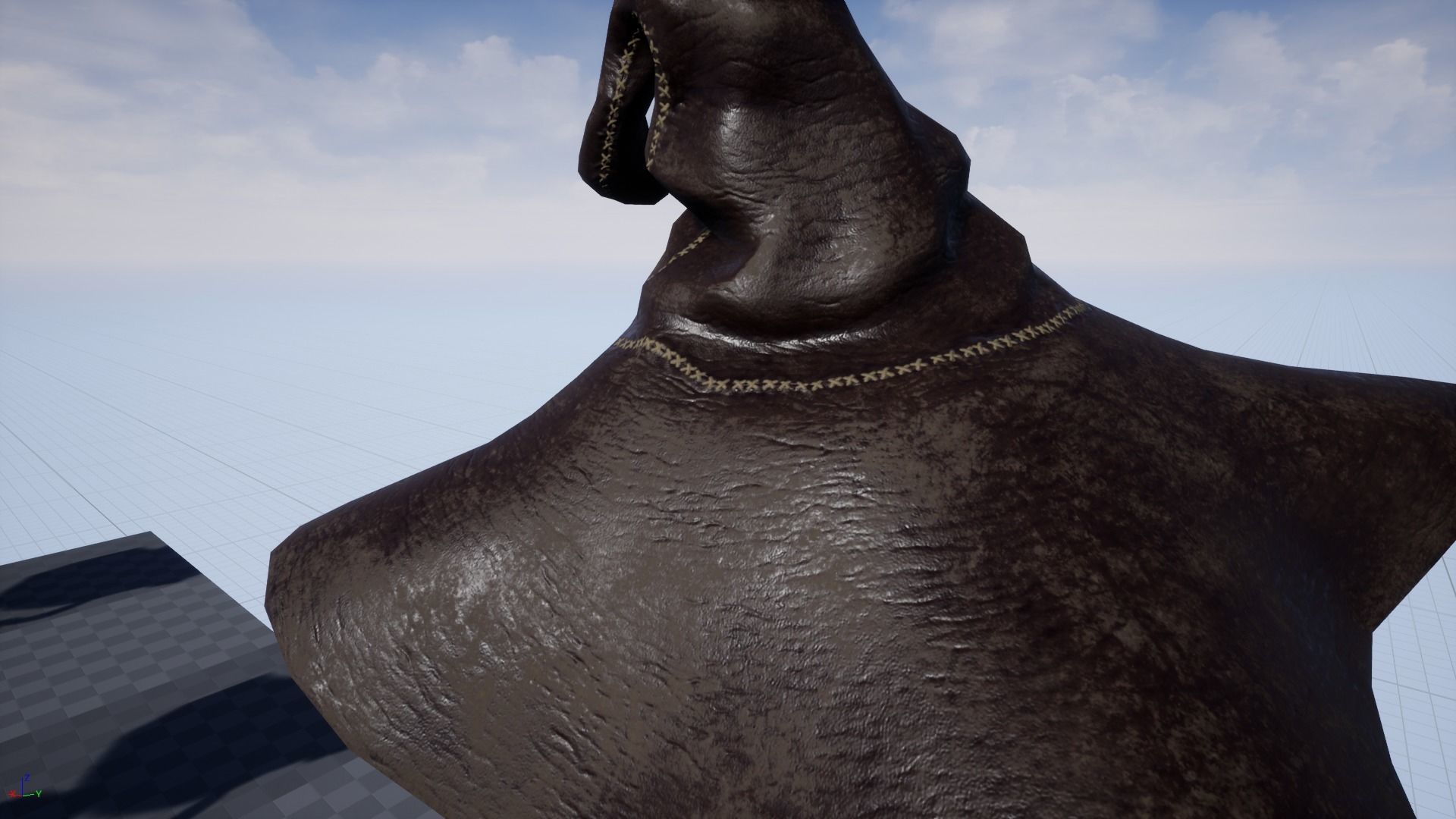 Witch Game Ready wizard holding scepter Low-poly 3D model_24