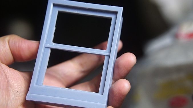 1 -12 scale Window Frame for Dioramas 3D print model