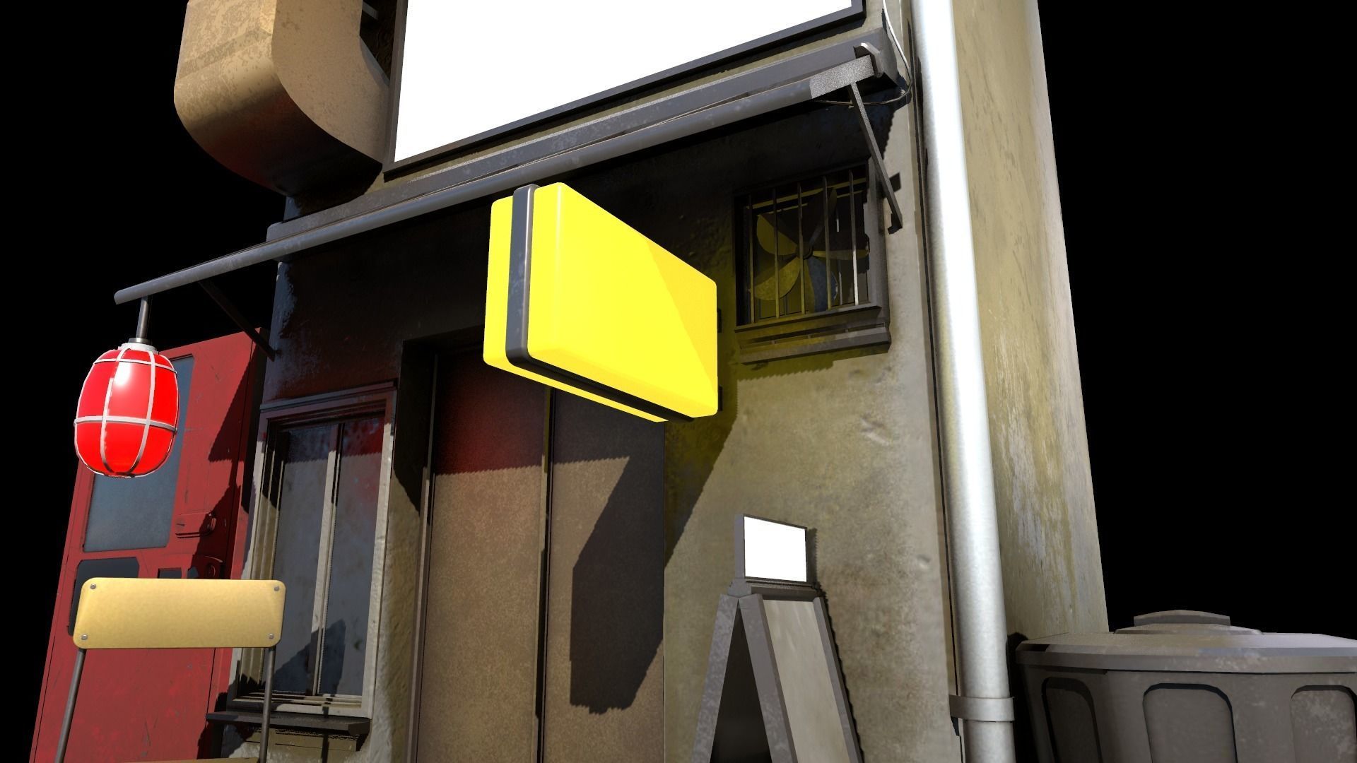 Japanese House Low-poly 3D model_4