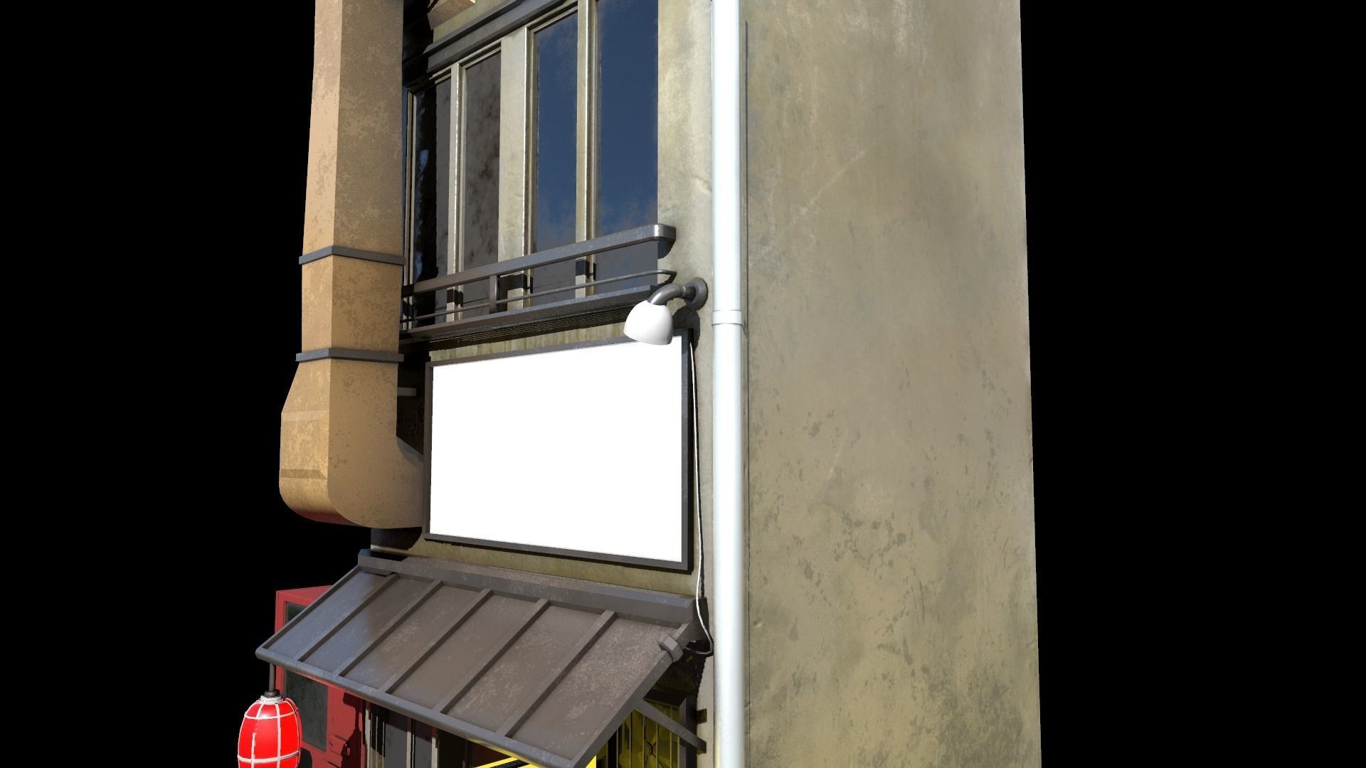 Japanese House Low-poly 3D model_5