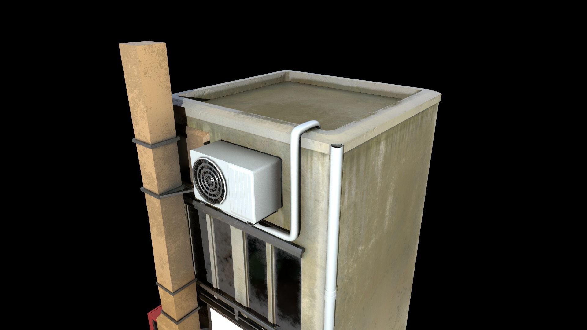 Japanese House Low-poly 3D model_6