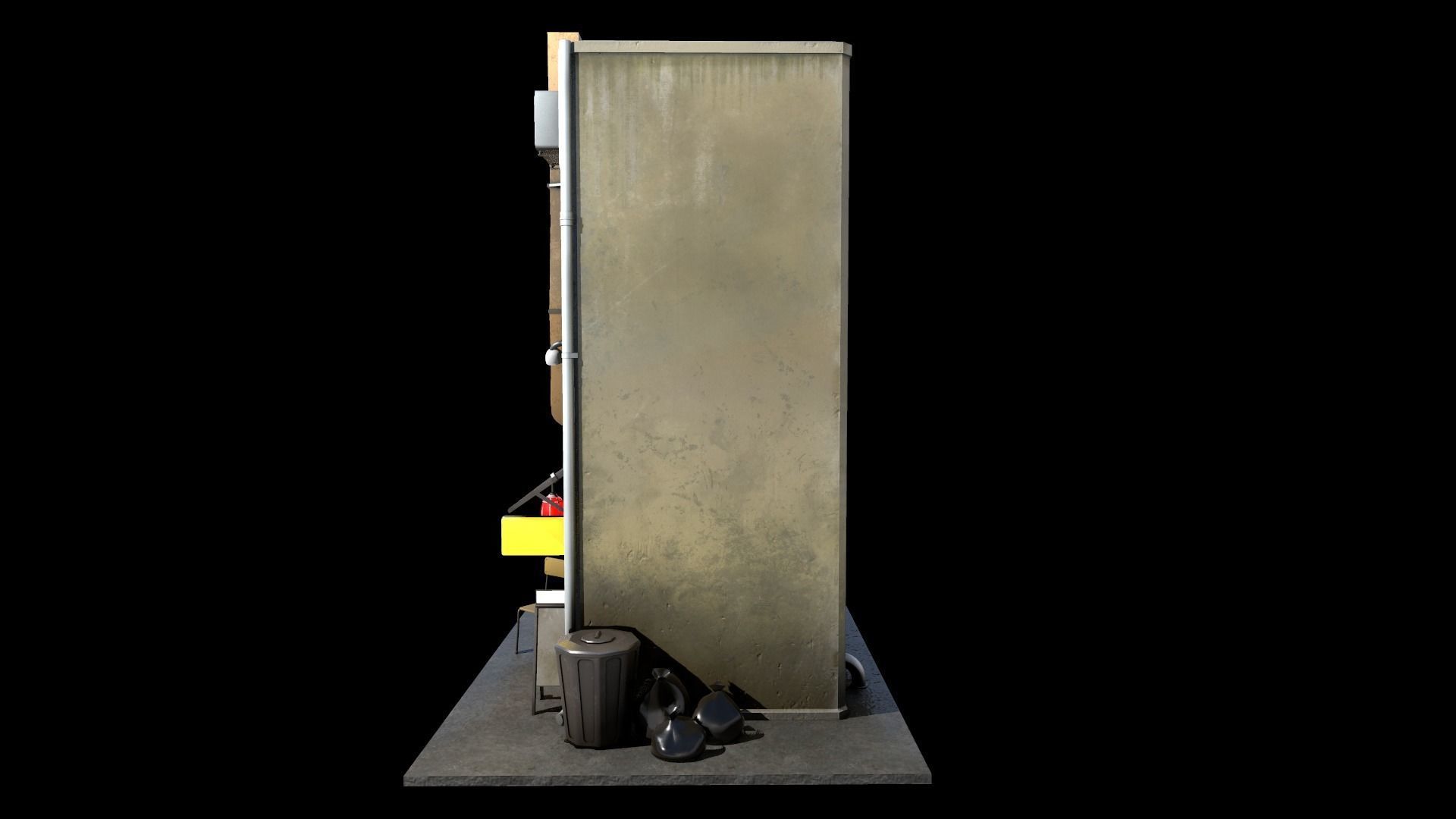 Japanese House Low-poly 3D model_9