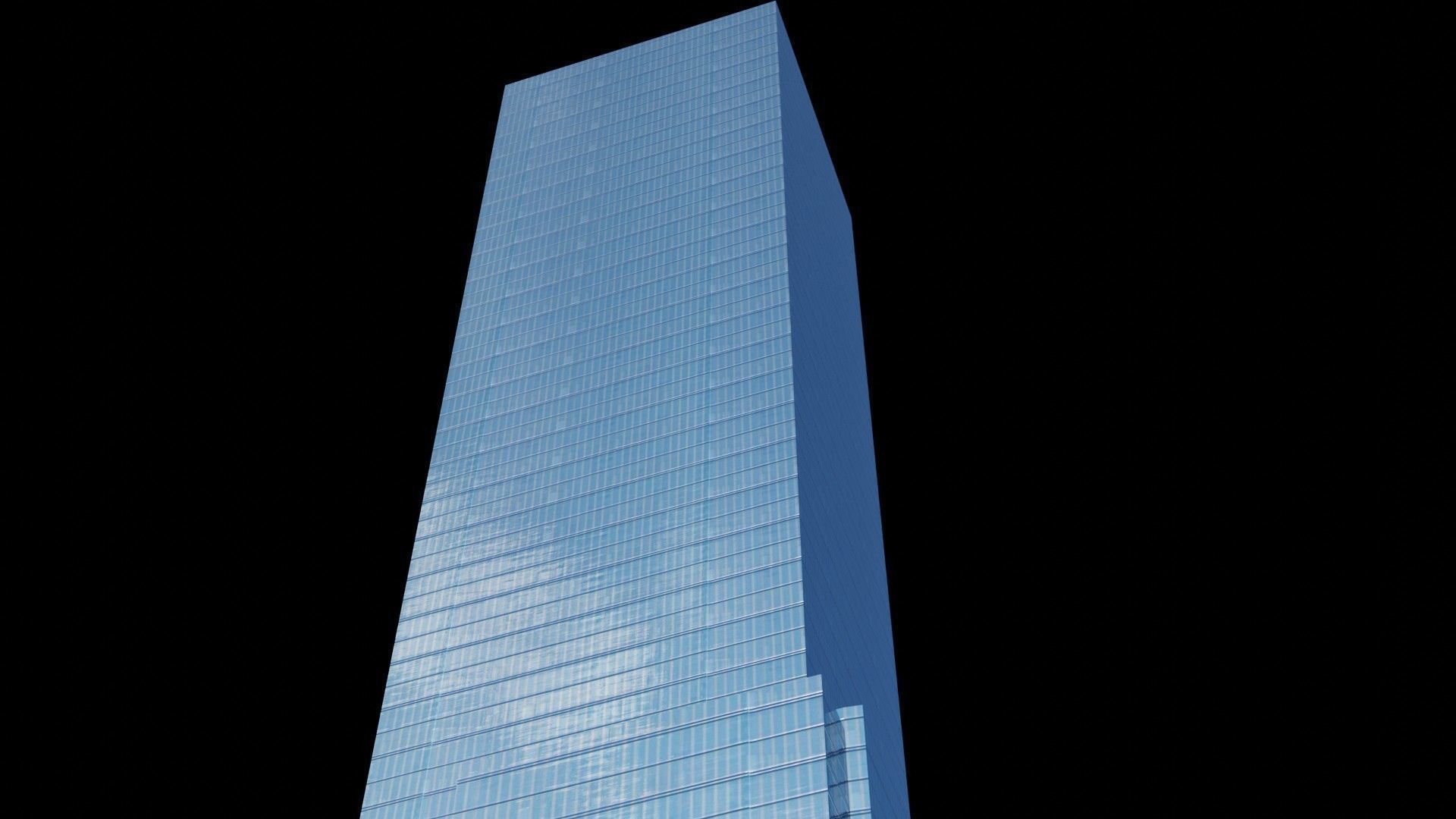 250 West 55th Street - NYC Low-poly 3D model_1