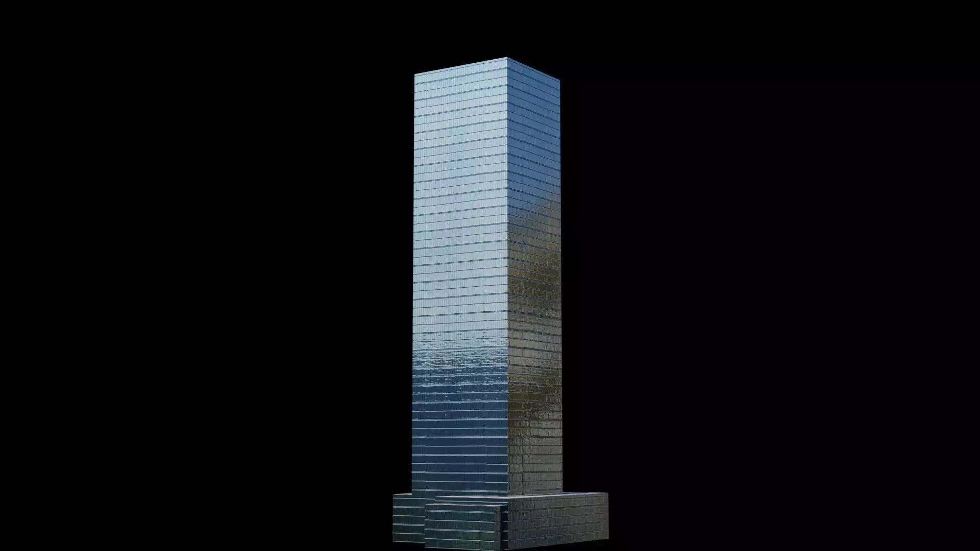 250 West 55th Street - NYC Low-poly 3D model_0