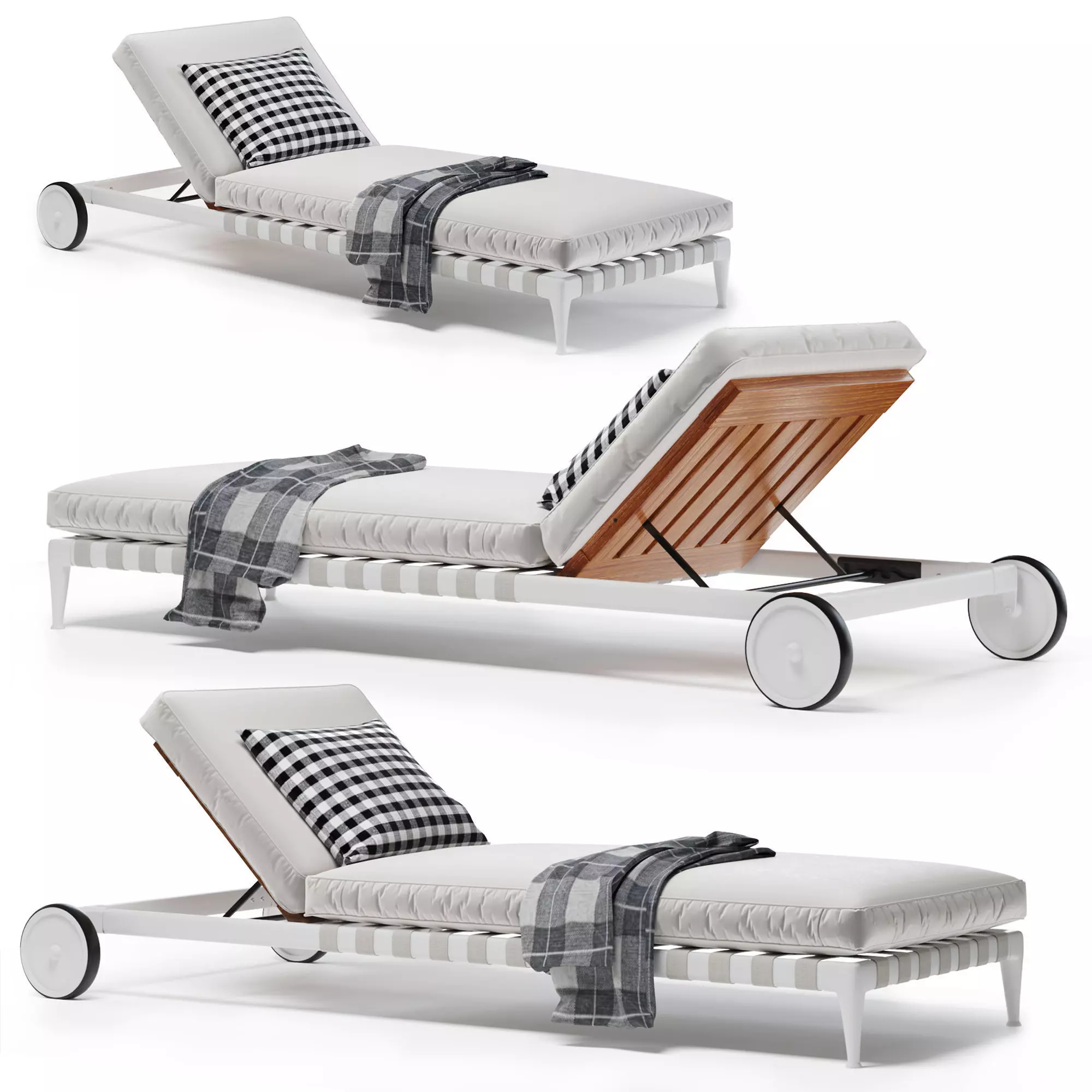 FLEXFORM Atlante Sun Lounger 3D model_0