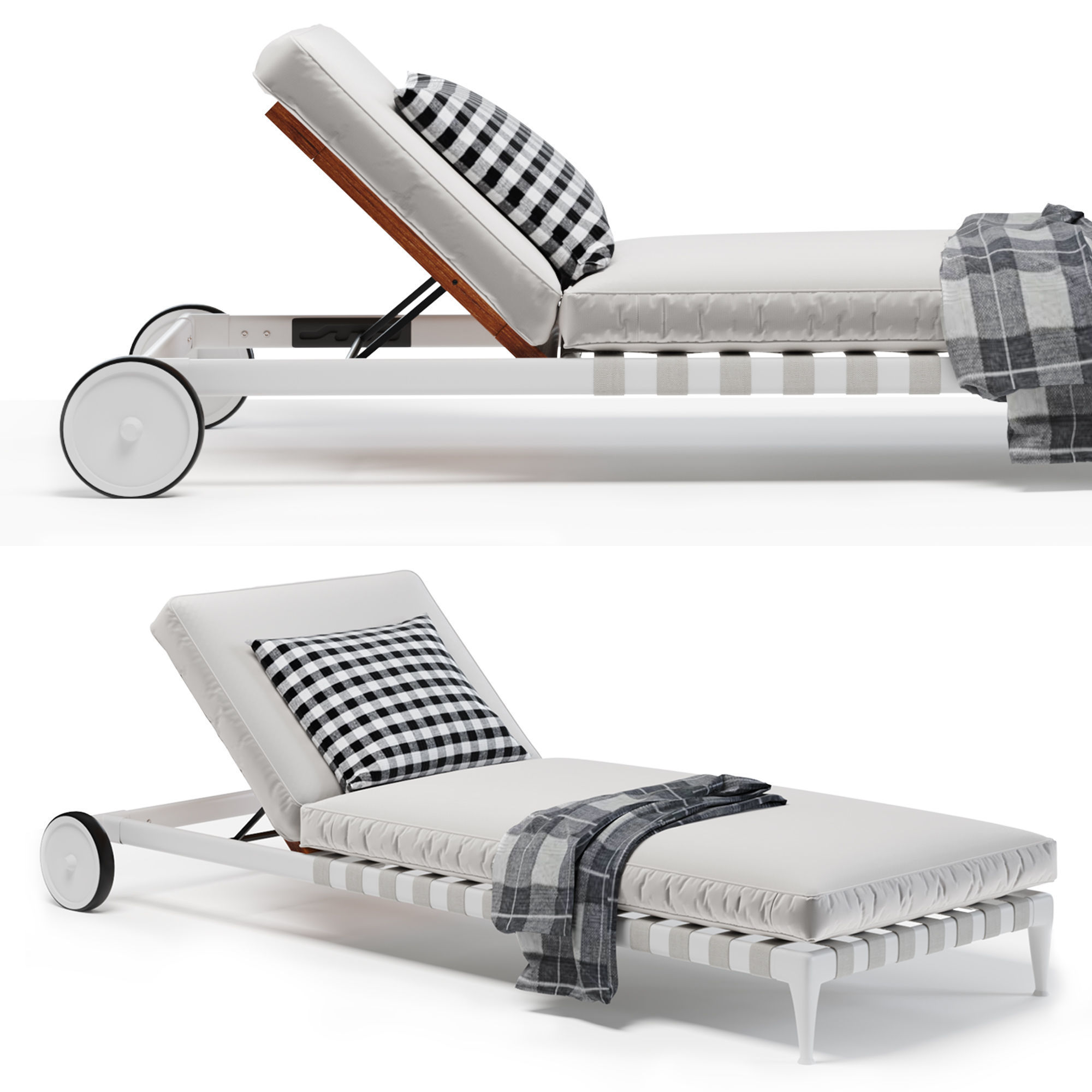 FLEXFORM Atlante Sun Lounger 3D model_1