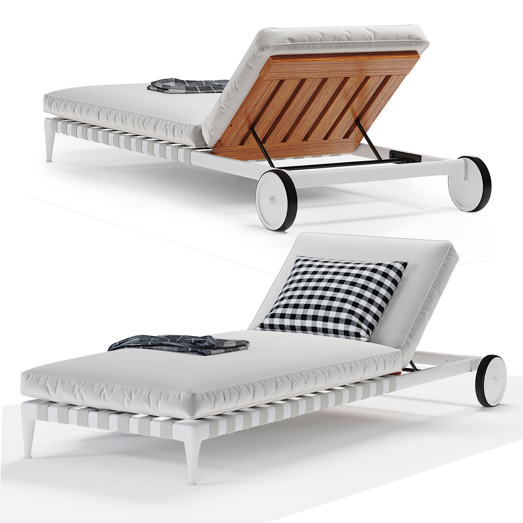 FLEXFORM Atlante Sun Lounger 3D model_2