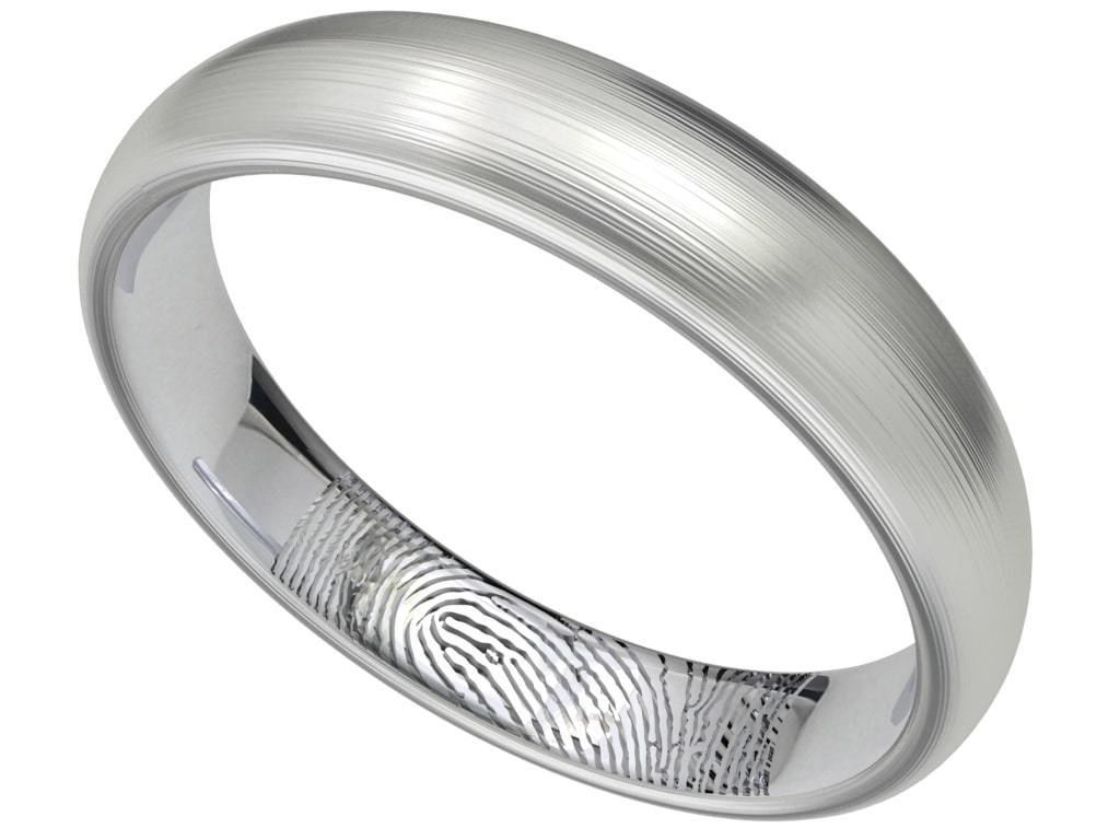 Fingerprint Ring Band All Sizes From 4-5 To 16 US -CC103AS 3D print model_26