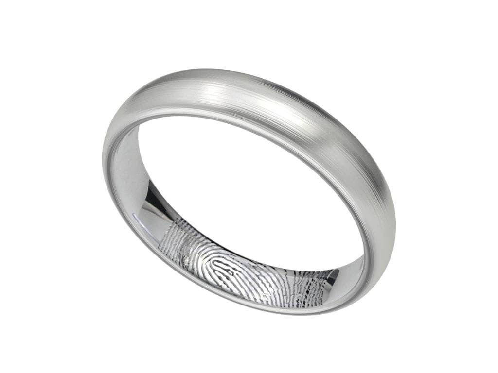 Fingerprint Ring Band All Sizes From 4-5 To 16 US -CC103AS 3D print model_23