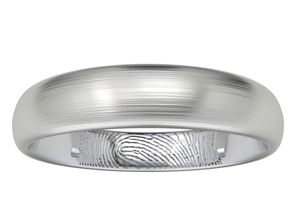 Fingerprint Ring Band All Sizes From 4-5 To 16 US -CC103AS 3D print model_25