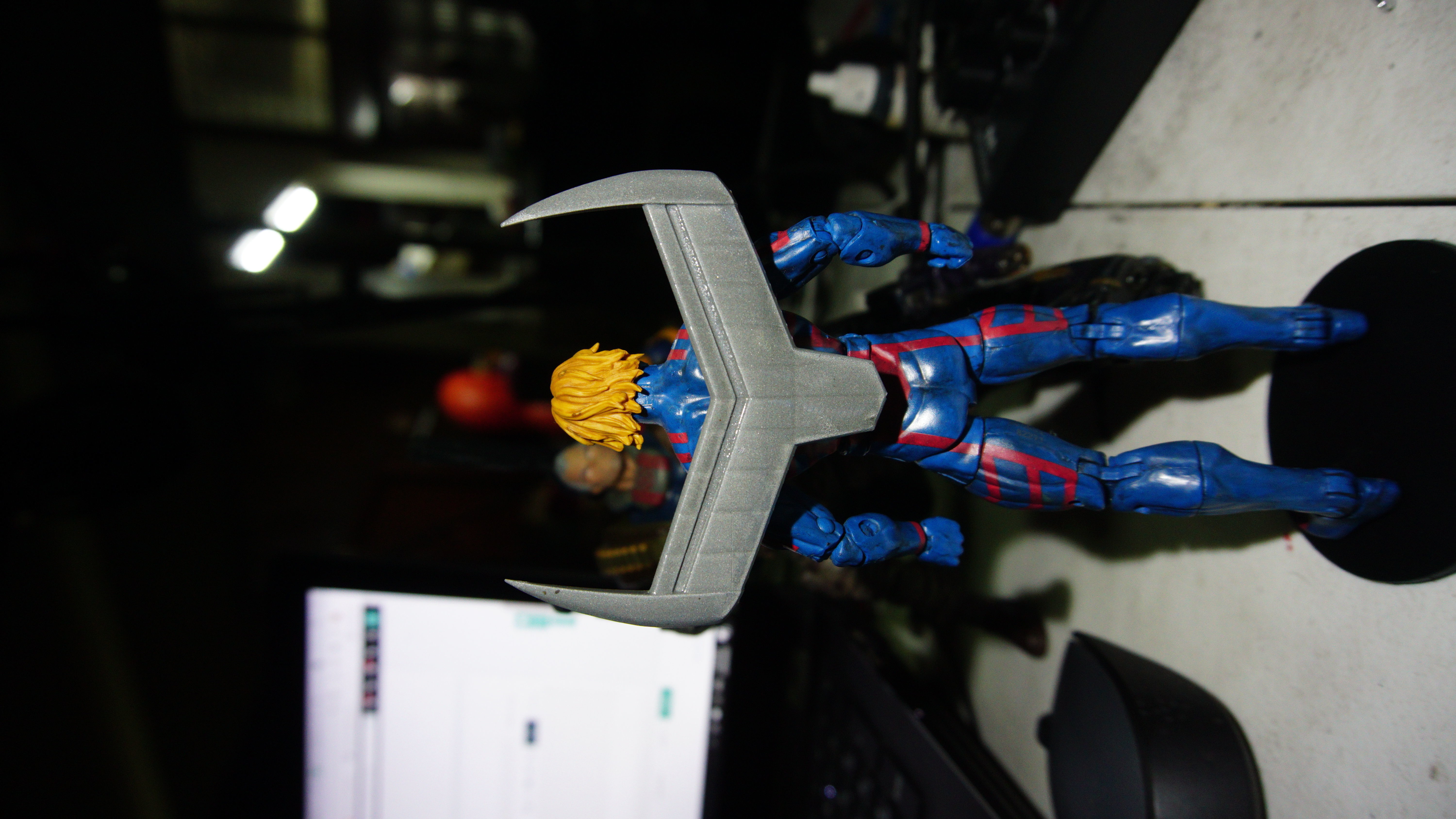 Marvel Legends Archangel Retracted Wings Animated Series Version 3D print model_3