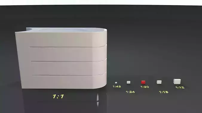 Tecpro Barrier 3D Print 1 is to 20 scale model 3D print model