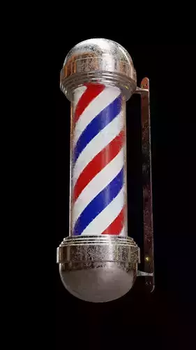 Barber Pole - High Quality 3D model
