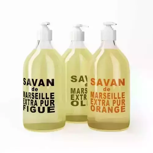 Modern Cosmetics In Dispenser Bottles 3D model