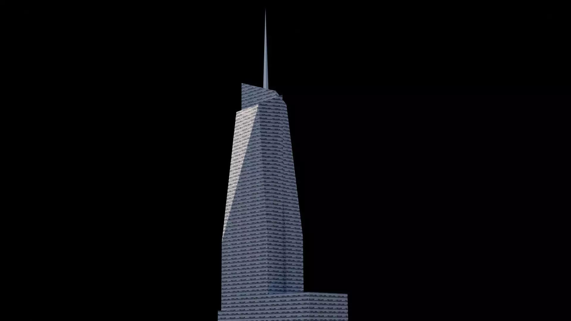 Bank Of America Tower - NYC Low-poly 3D model_0