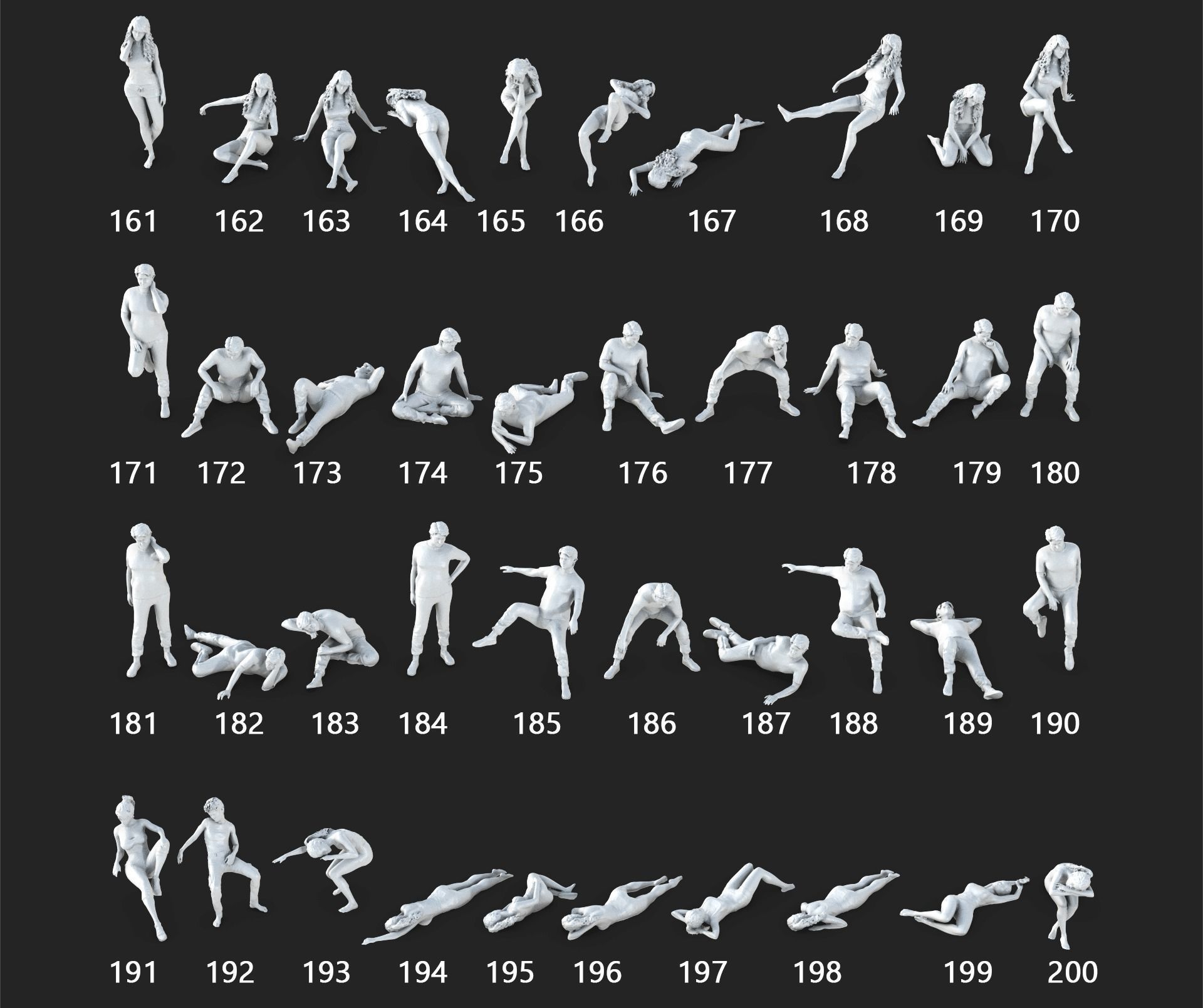 People Crowd Set-04 282  3D model_6