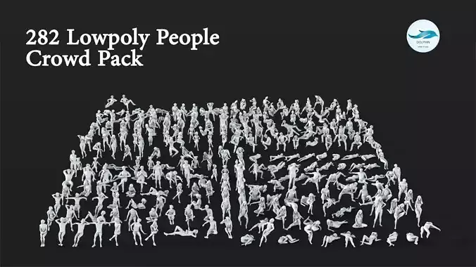 People Crowd Set-04 282  3D model