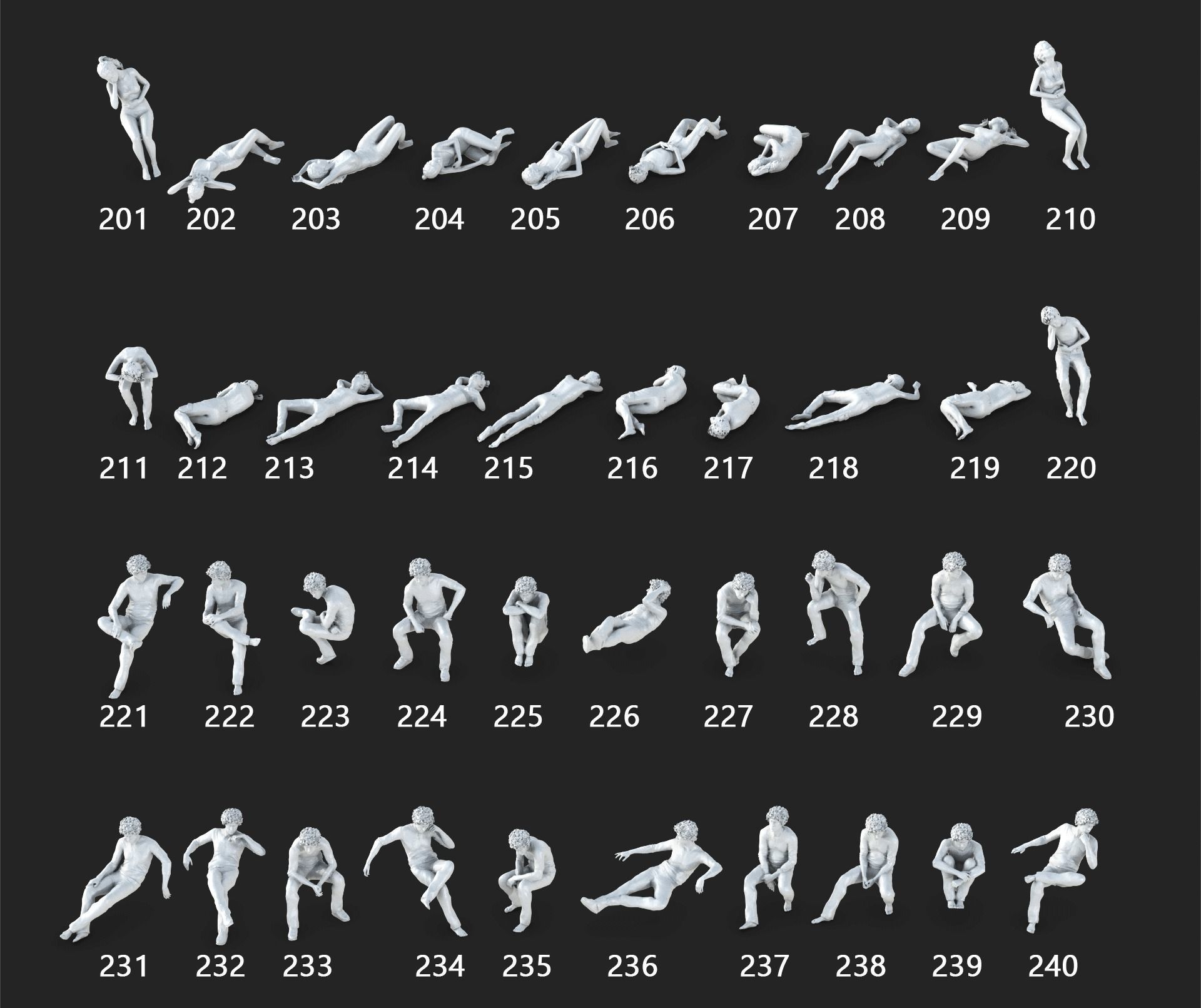 People Crowd Set-04 282  3D model_7