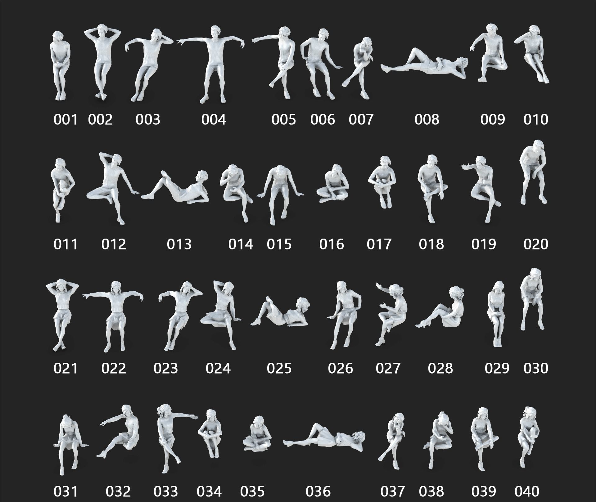 People Crowd Set-04 282  3D model_2