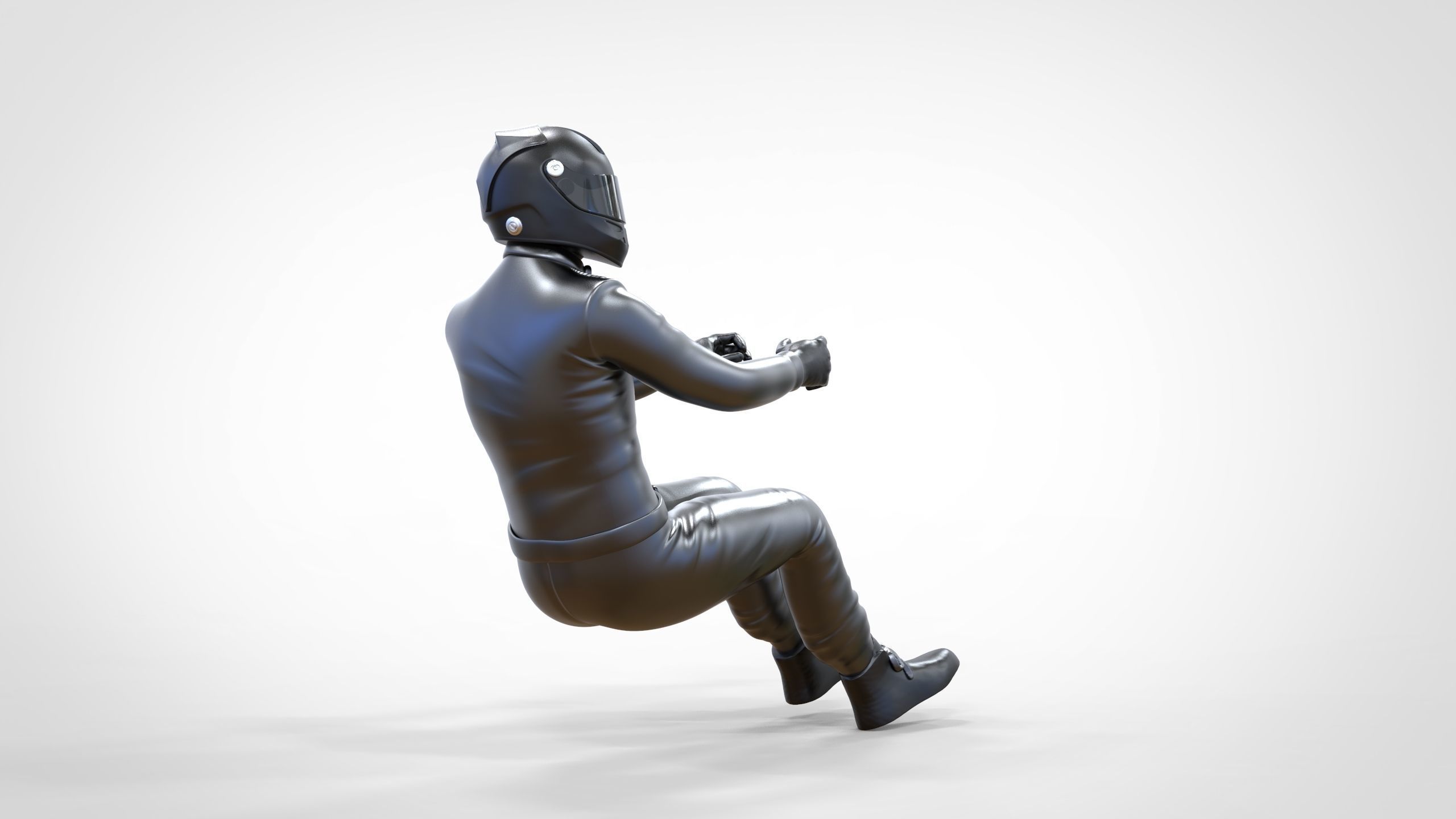 N3 Sitting Race Driver 1 64 Miniature 3D print model_29