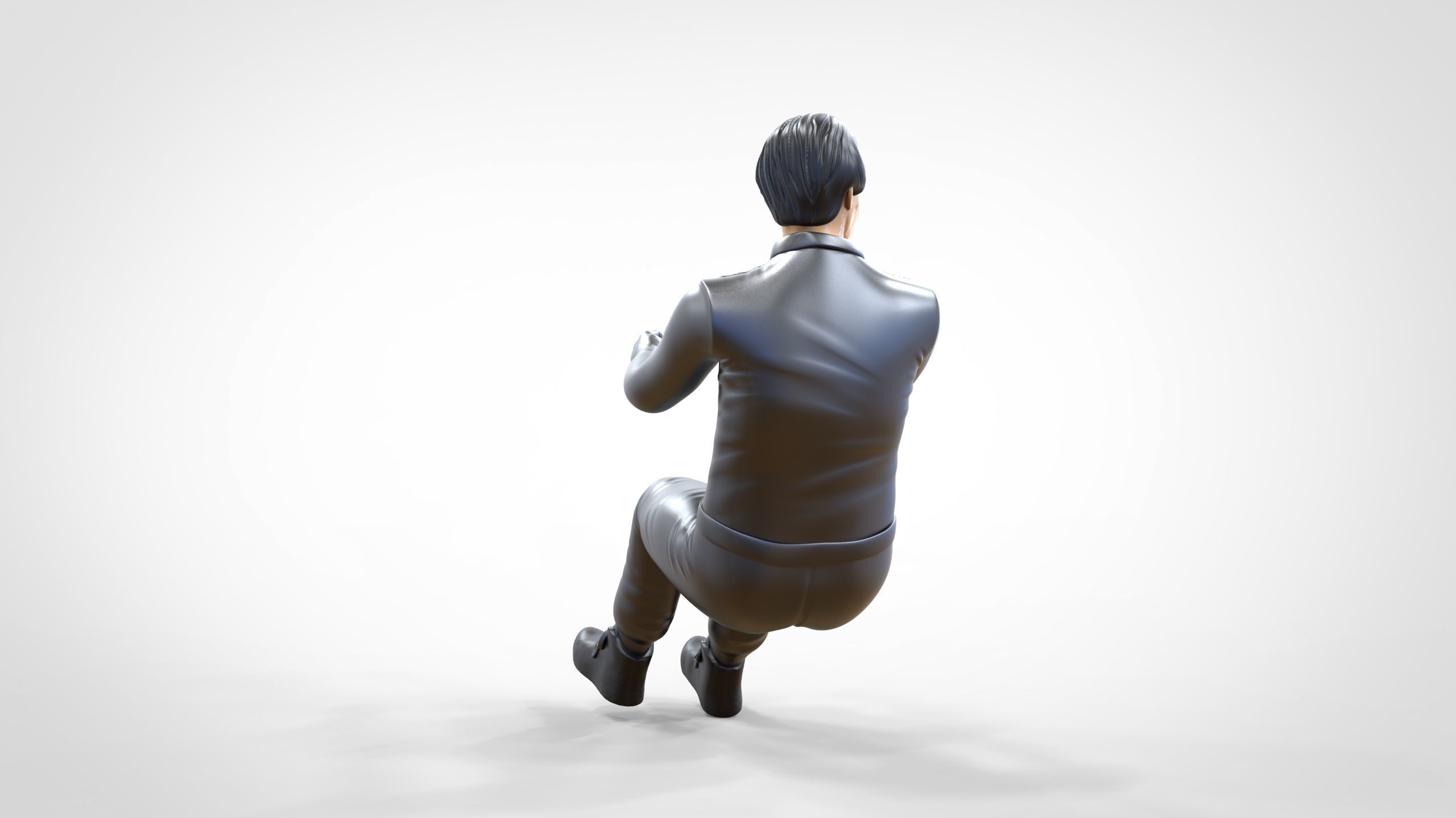 N3 Sitting Race Driver 1 64 Miniature 3D print model_19