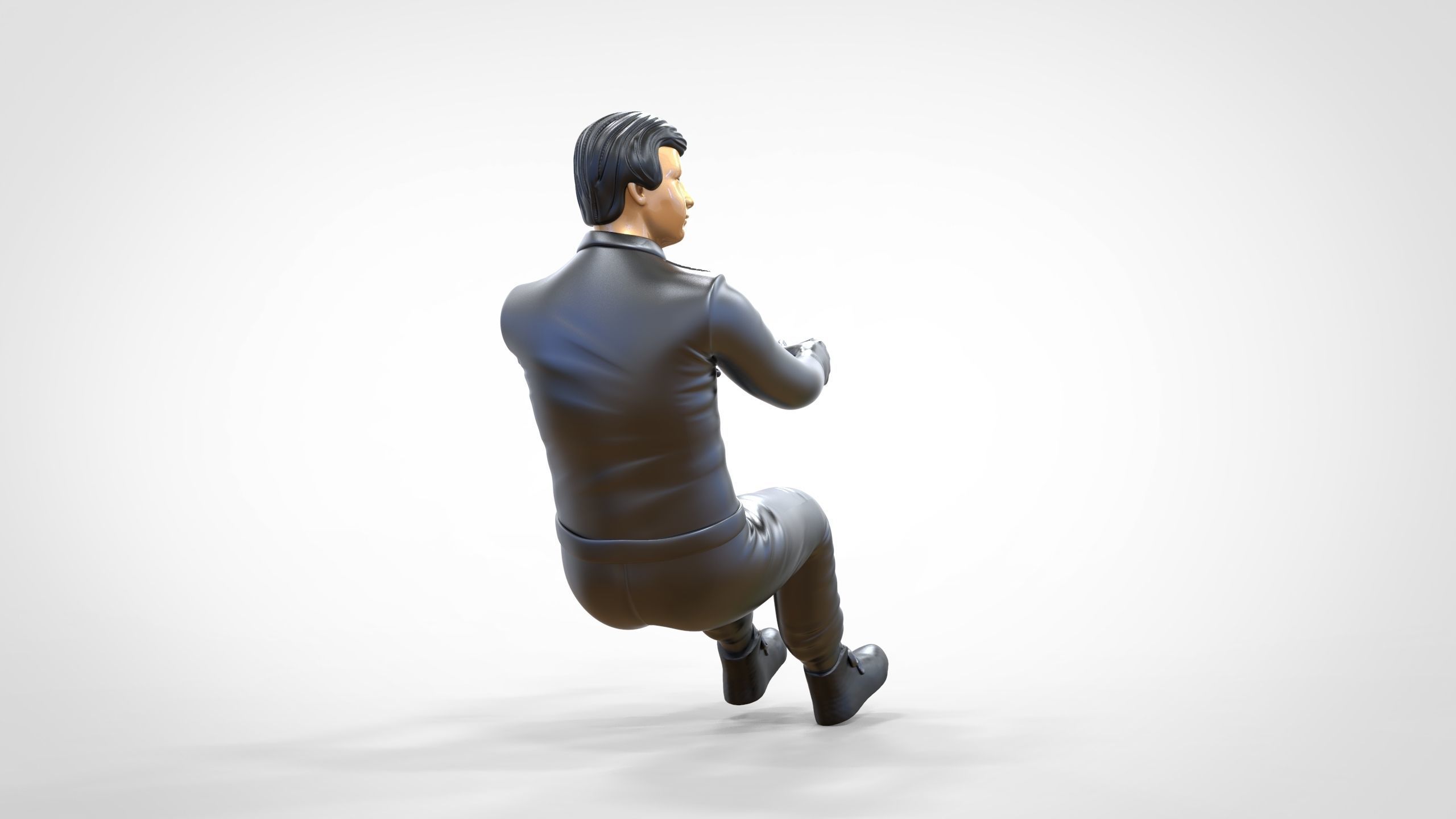 N3 Sitting Race Driver 1 64 Miniature 3D print model_17