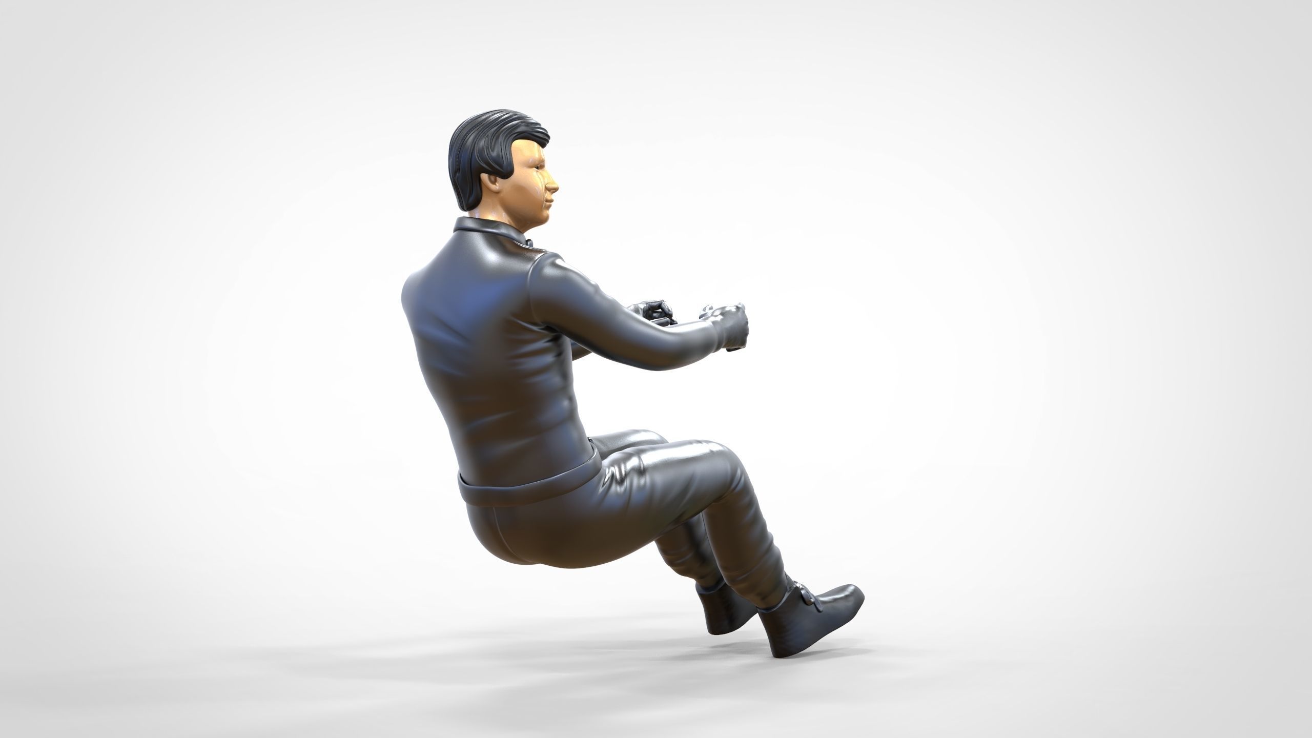 N3 Sitting Race Driver 1 64 Miniature 3D print model_16