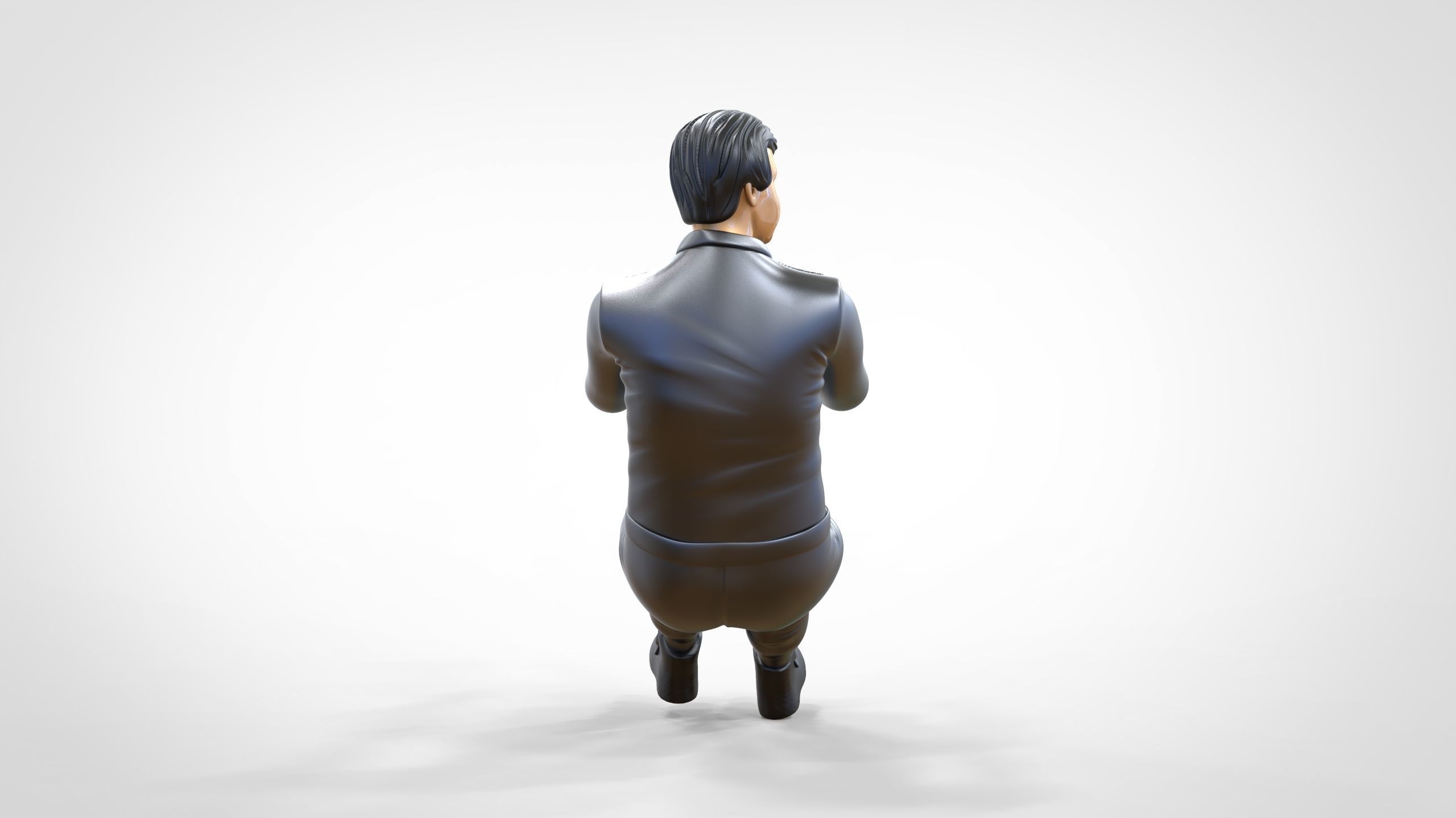 N3 Sitting Race Driver 1 64 Miniature 3D print model_18