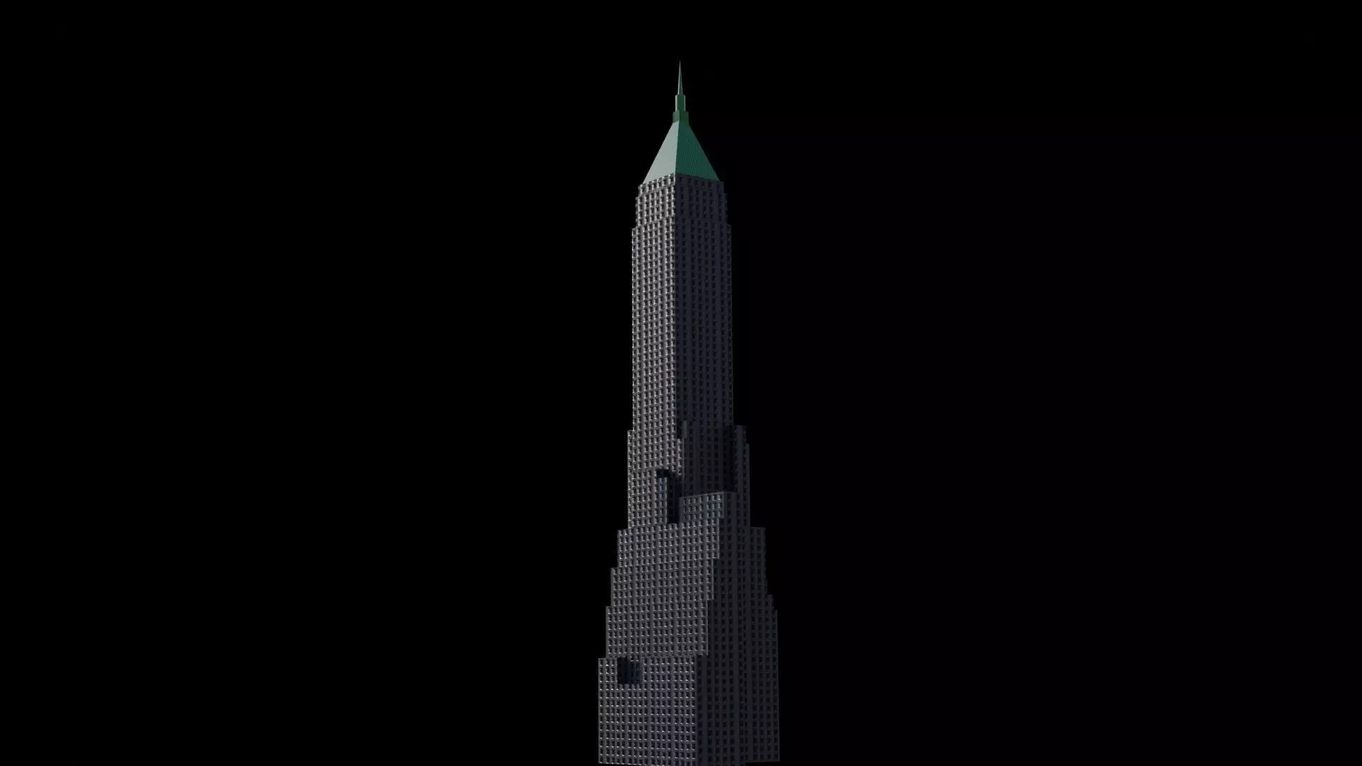 40 Wall Street - NYC Low-poly 3D model_0