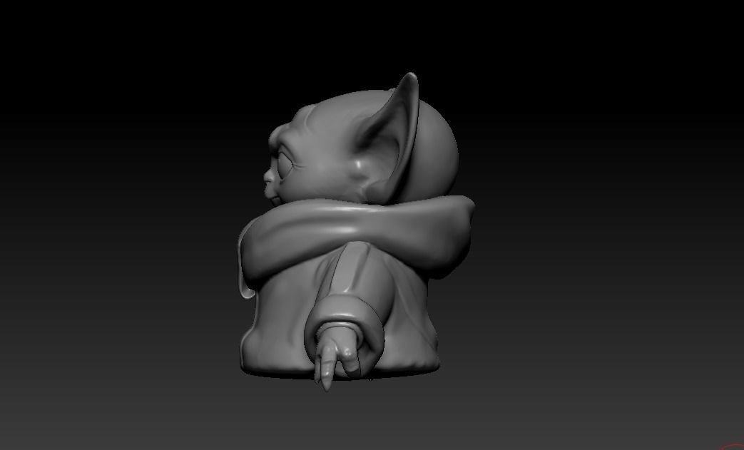 BABY YODA 3D print model_1