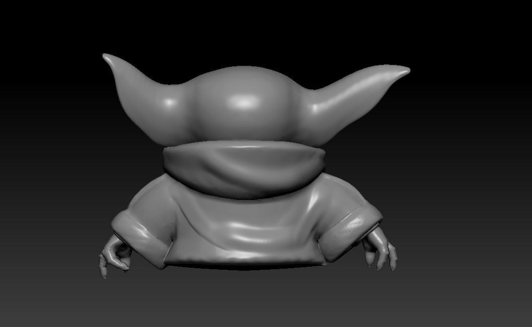 BABY YODA 3D print model_2