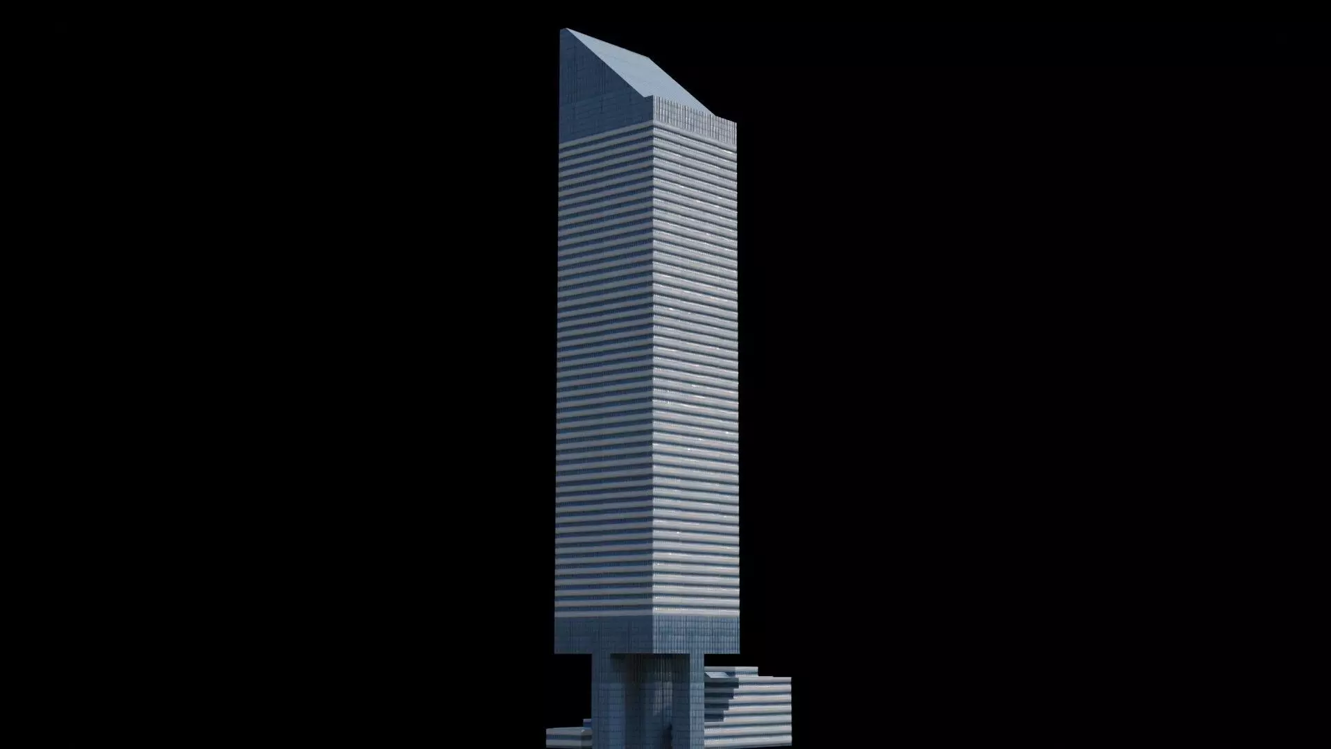 Citigroup Center - NYC Low-poly 3D model_0