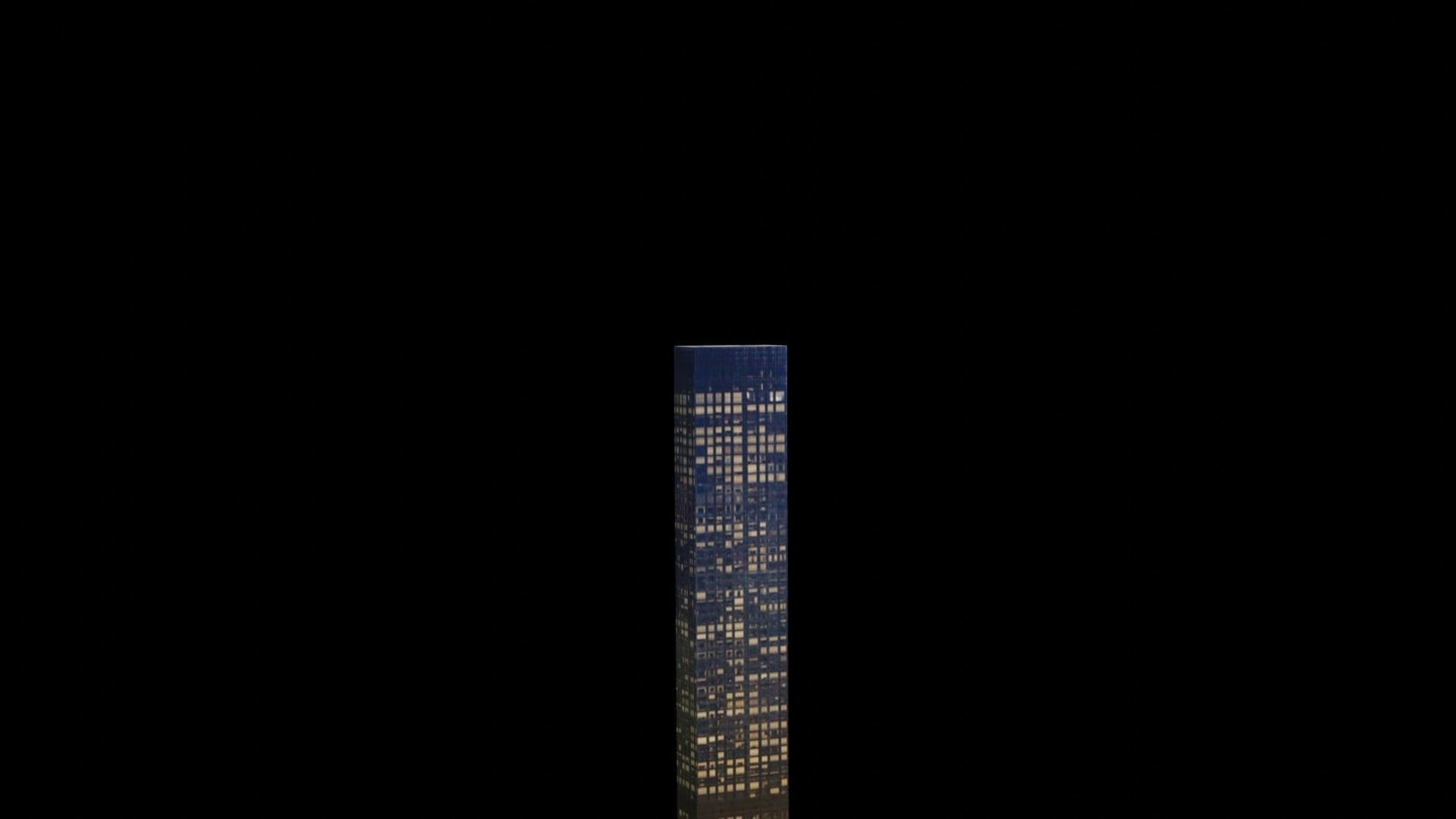 Trump World Tower - NYC Low-poly 3D model_3