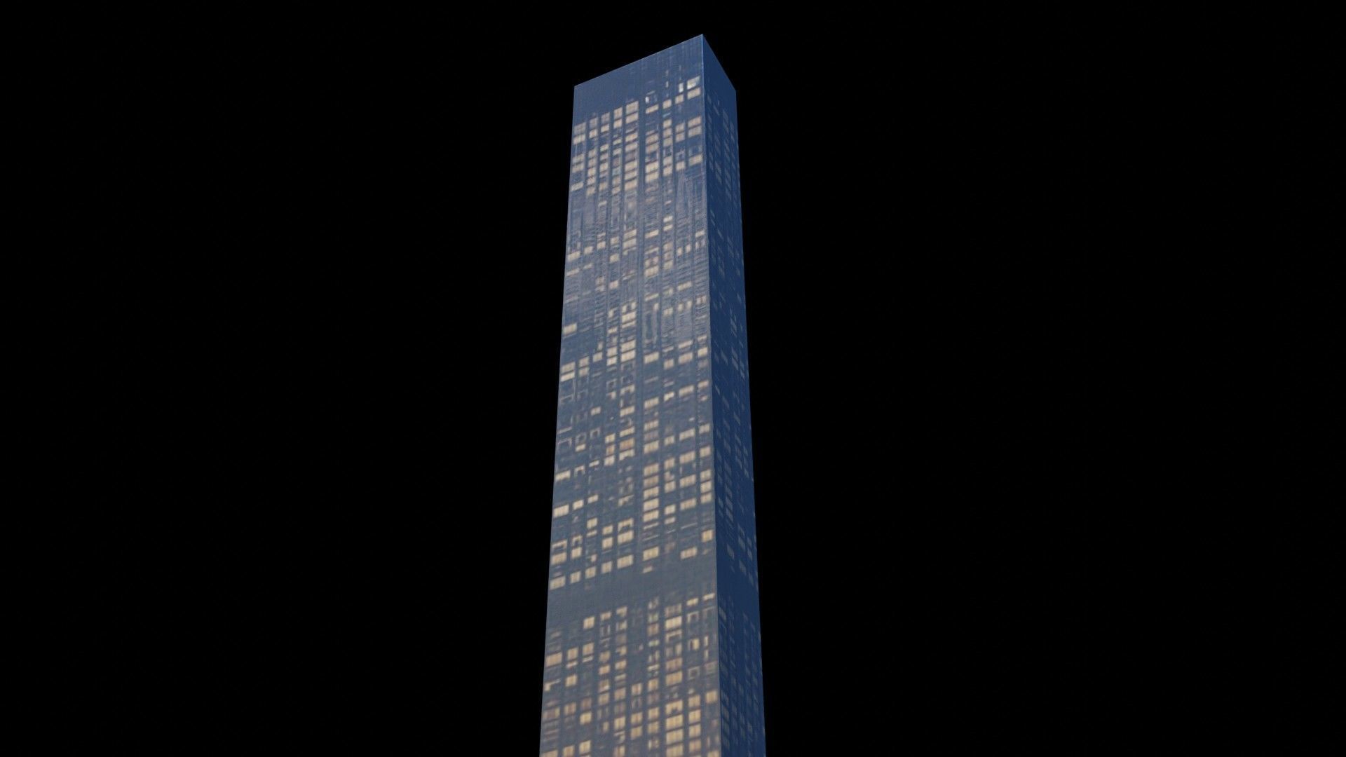 Trump World Tower - NYC Low-poly 3D model_2