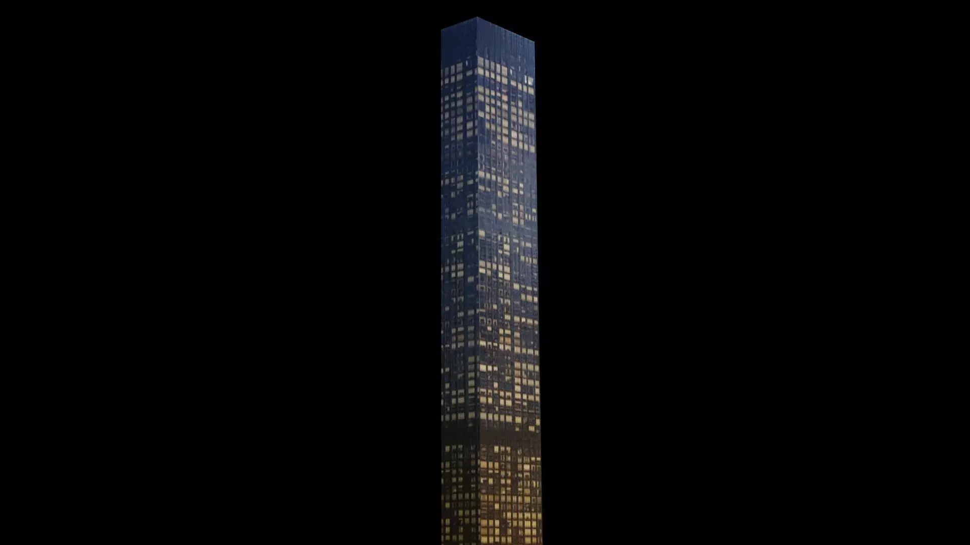 Trump World Tower - NYC Low-poly 3D model_0