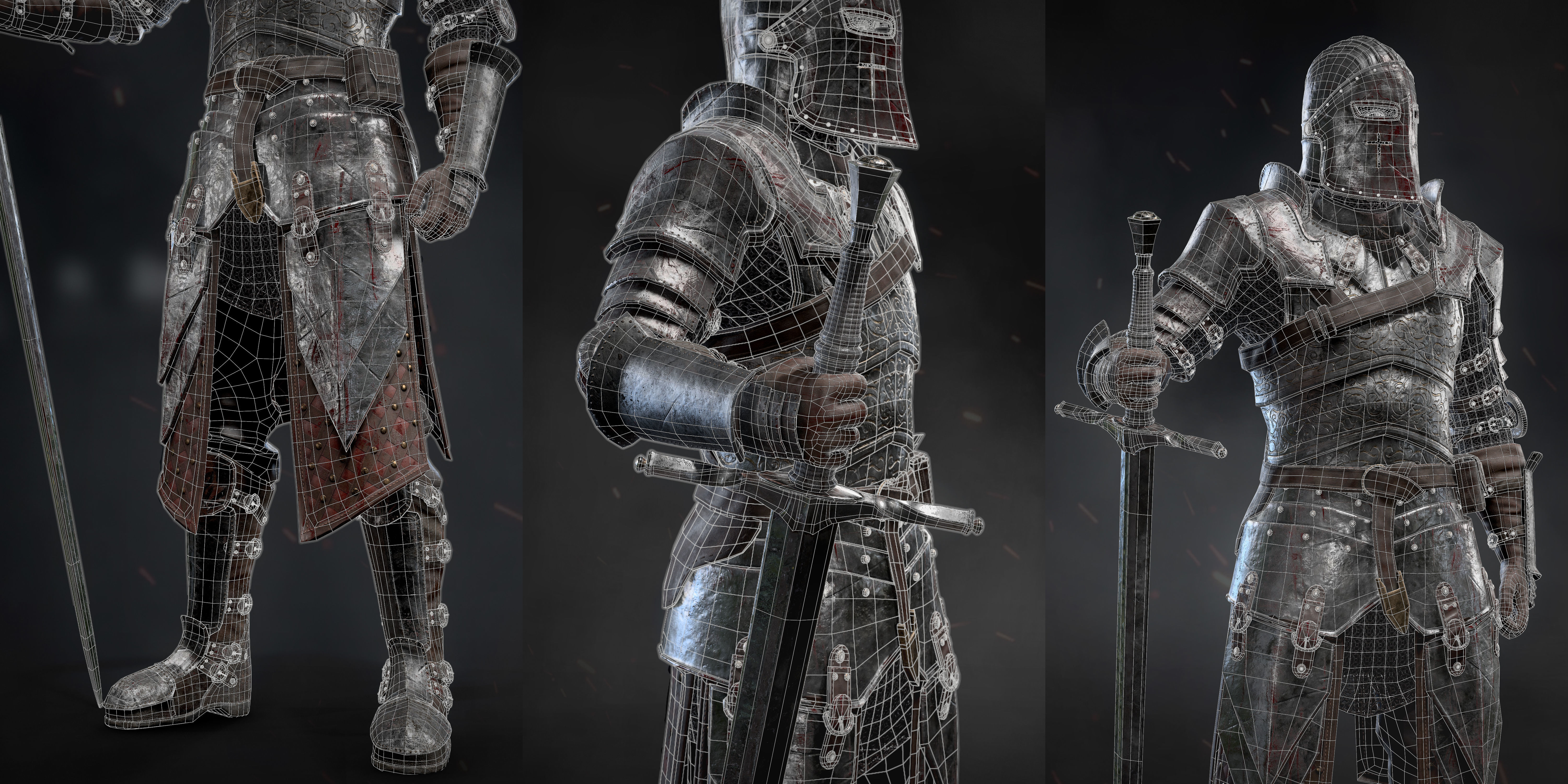 Knight Low-poly 3D model Low-poly 3D model_5