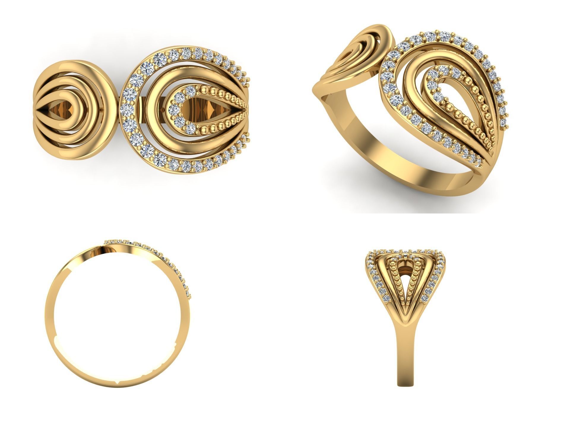 Ring od146 3D print model_4