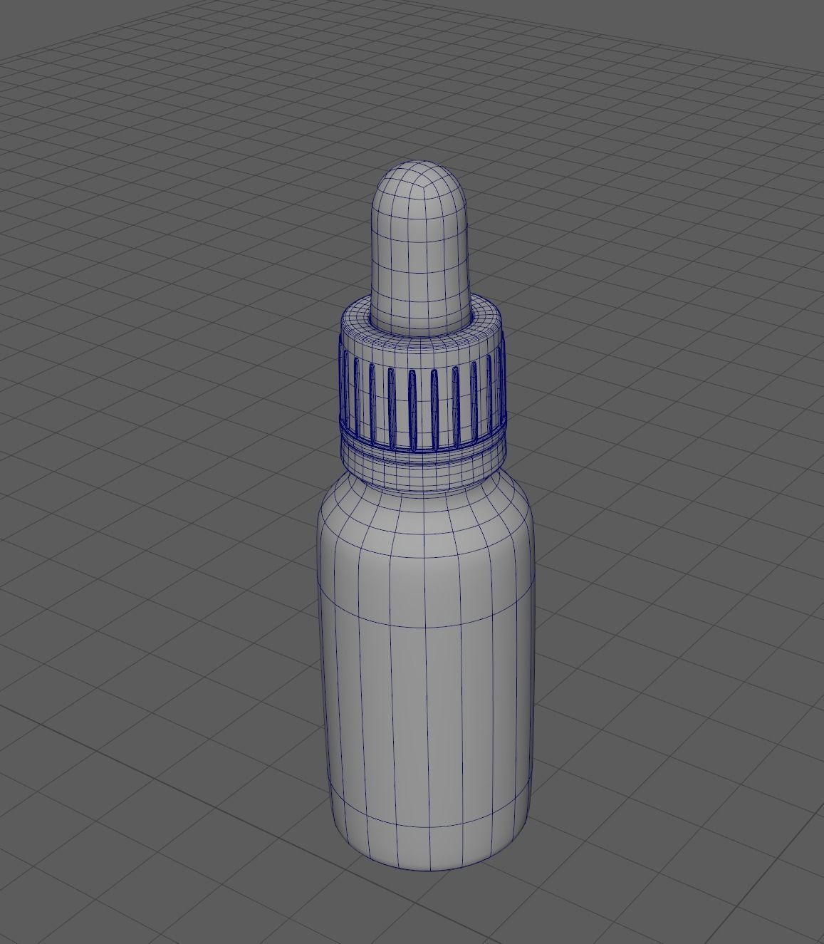 Set of glass and aluminium bottles and jars for cosmetics 3D model_8