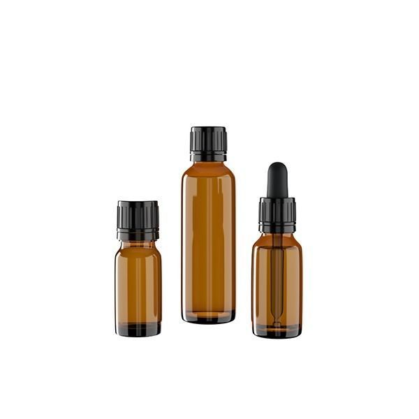 Set of glass and aluminium bottles and jars for cosmetics 3D model_3