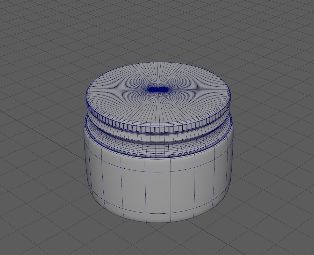 Set of glass and aluminium bottles and jars for cosmetics 3D model_9