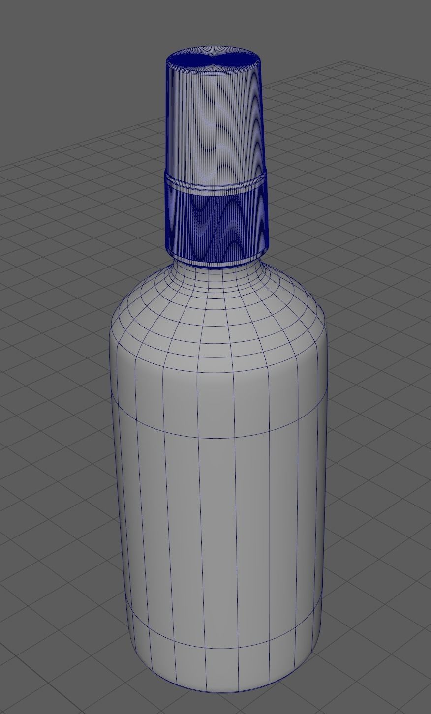 Set of glass and aluminium bottles and jars for cosmetics 3D model_10