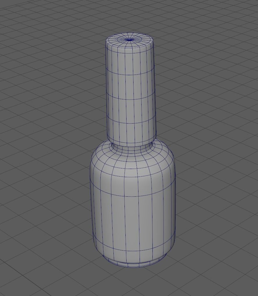 Set of glass and aluminium bottles and jars for cosmetics 3D model_12