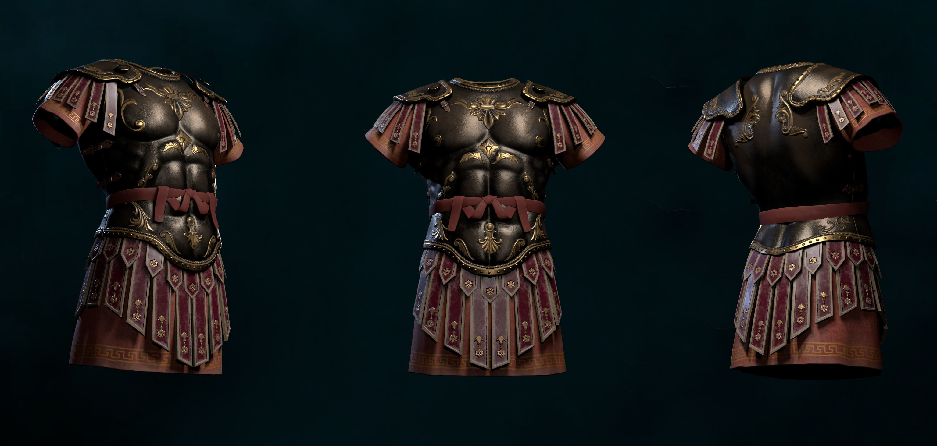 Roman Armor Update Low-poly 3D model Low-poly 3D model_8