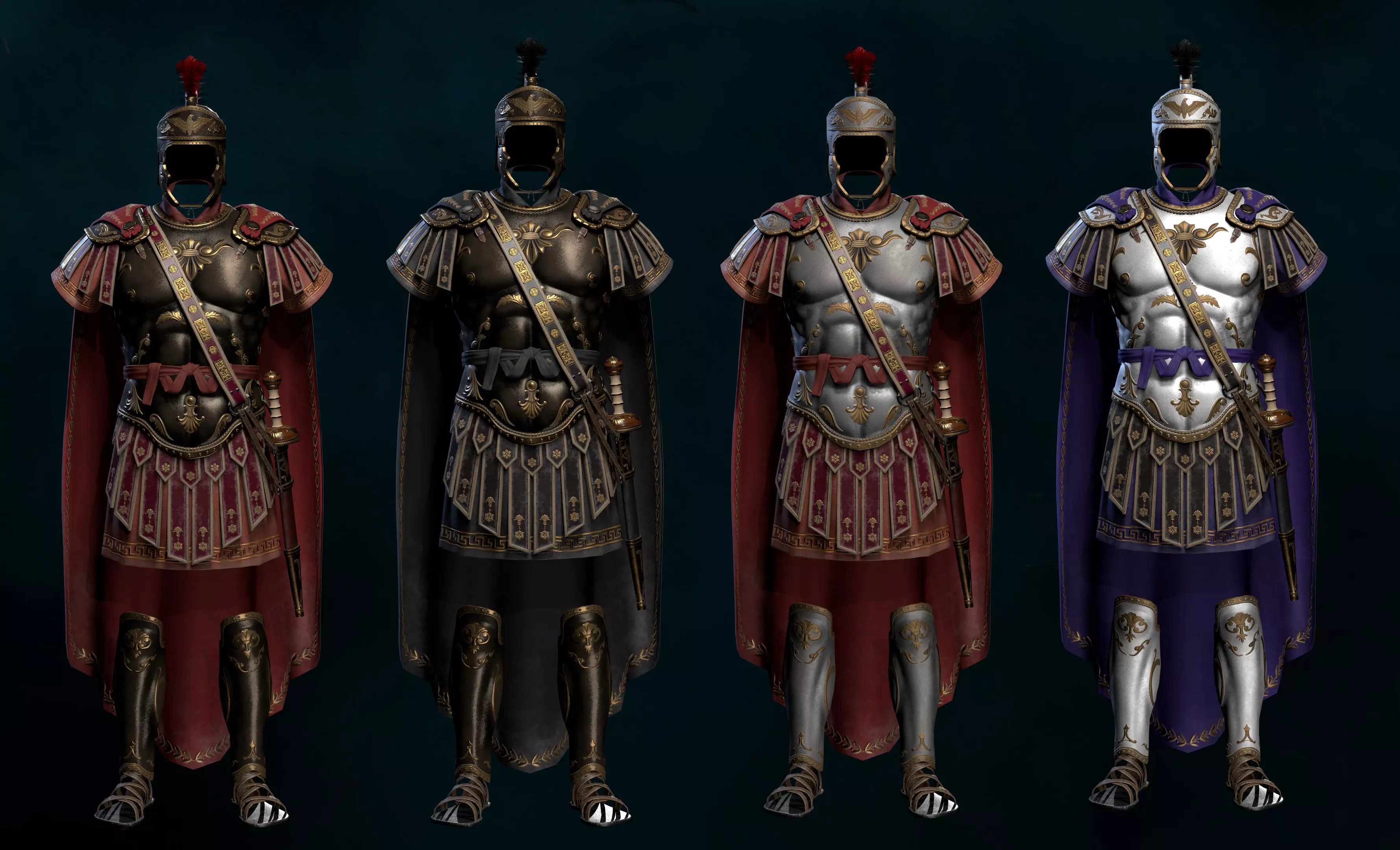 Roman Armor Update Low-poly 3D model Low-poly 3D model_0