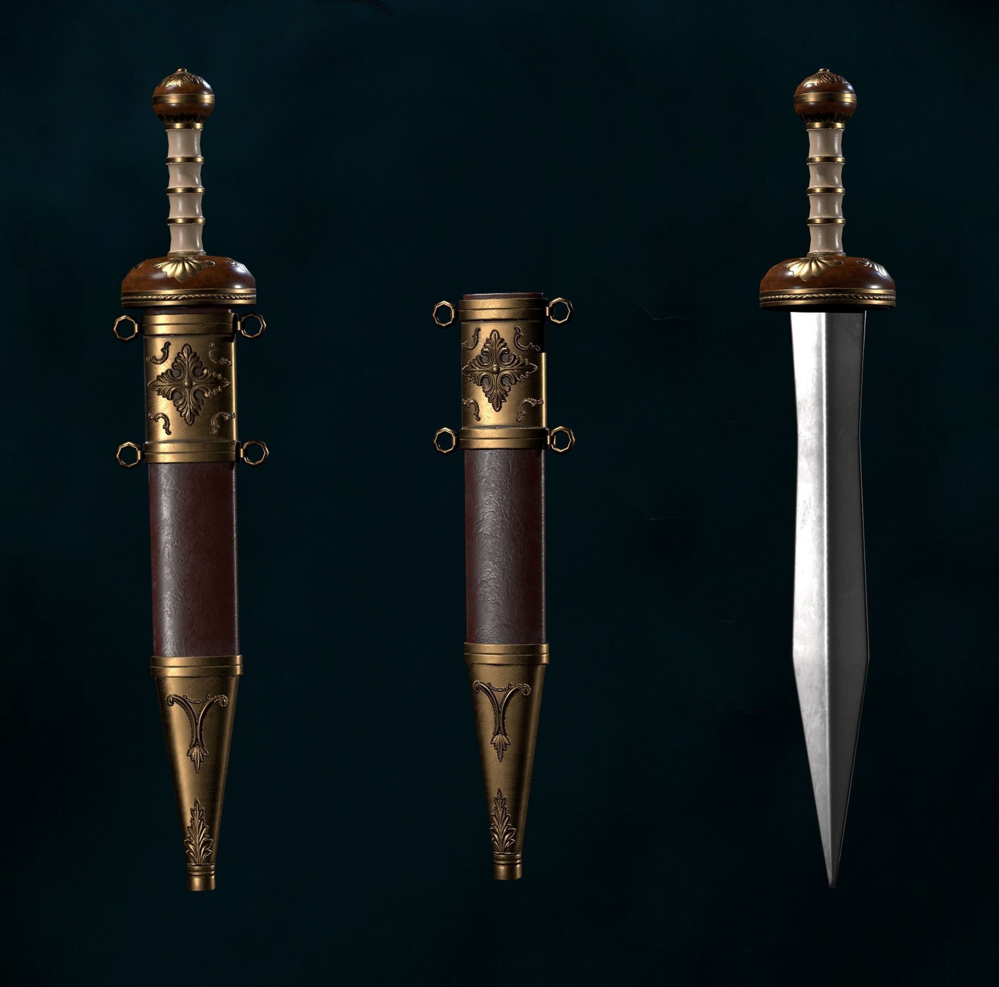 Roman Armor Update Low-poly 3D model Low-poly 3D model_16