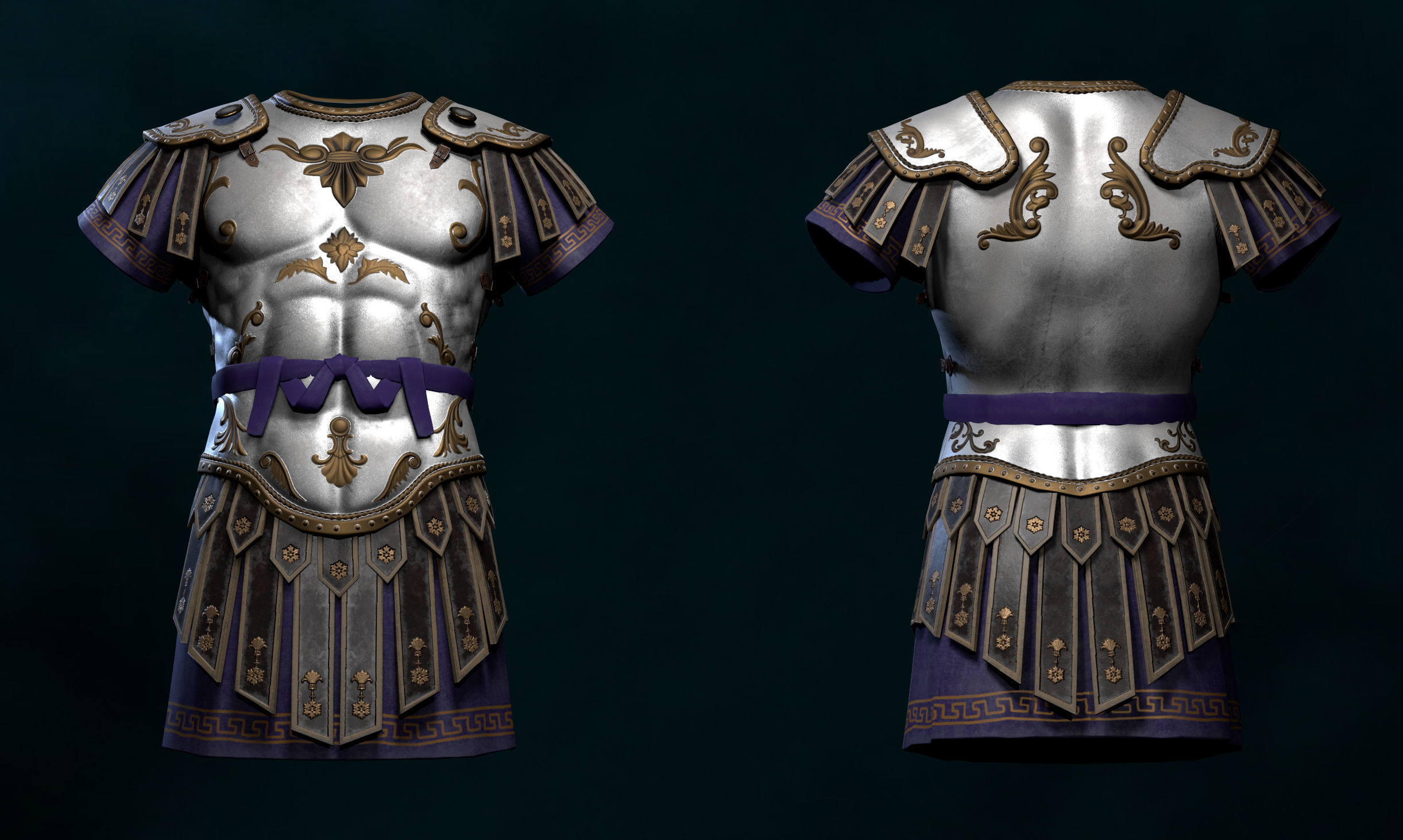 Roman Armor Update Low-poly 3D model Low-poly 3D model_11